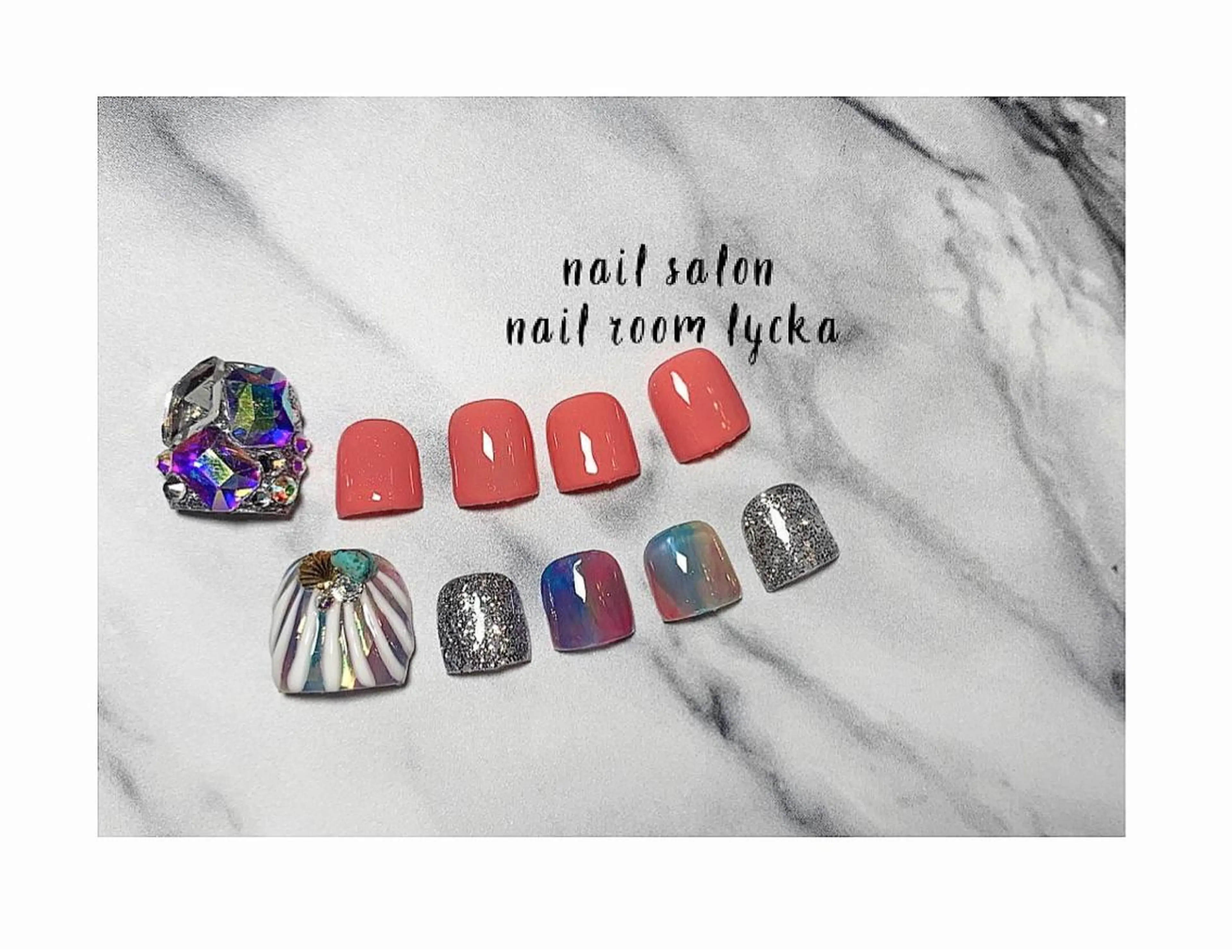 ネイル フットネイル ﾈｲﾙﾙｰﾑﾘｯｶ 𝐦𝐚𝐲𝐮のネイルデザイン