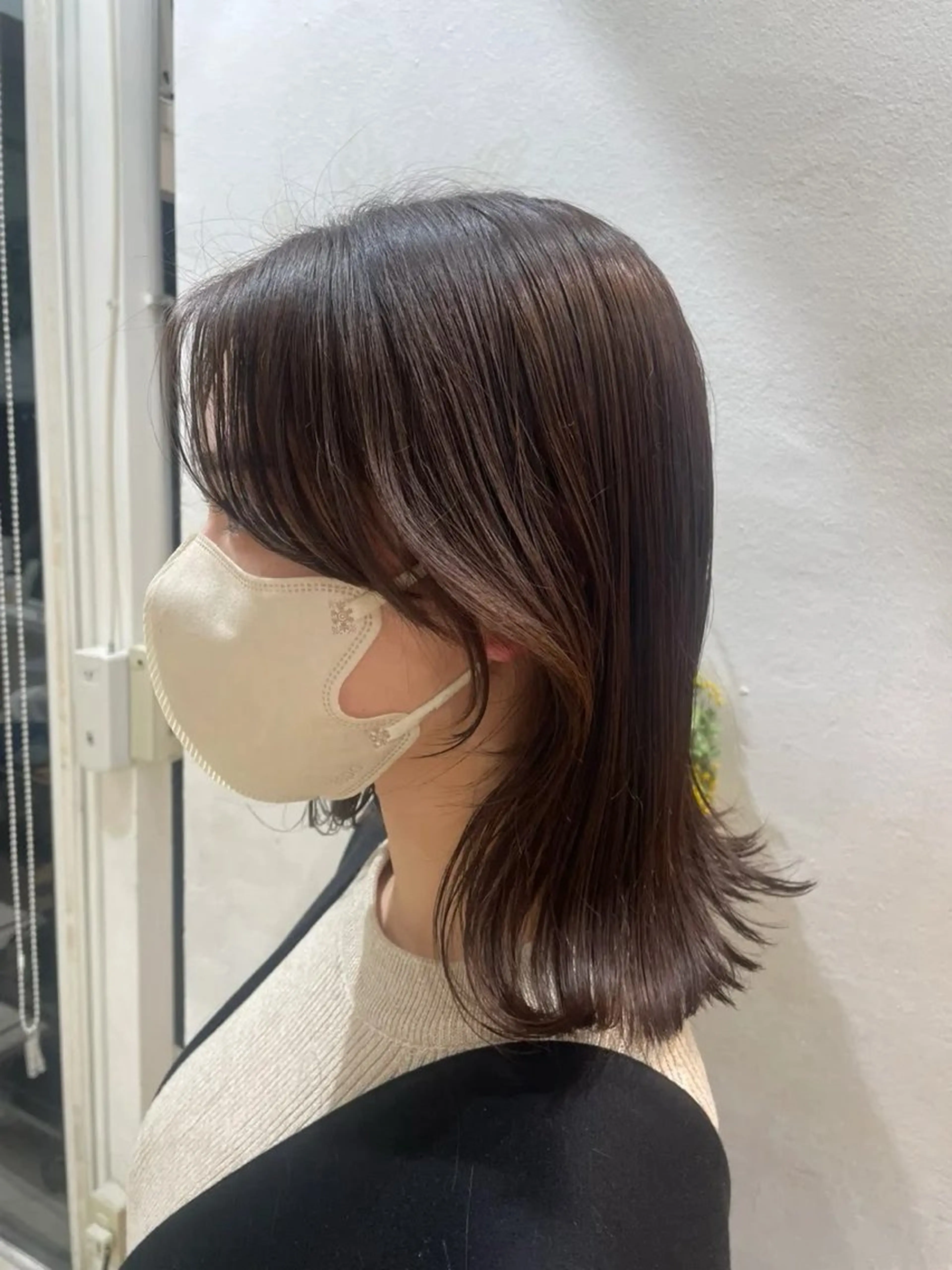 セミロング カラー ベージュカラー 透明感カラー オリーブベージュ 似合わせショート特化 /Rukaのヘアスタイル