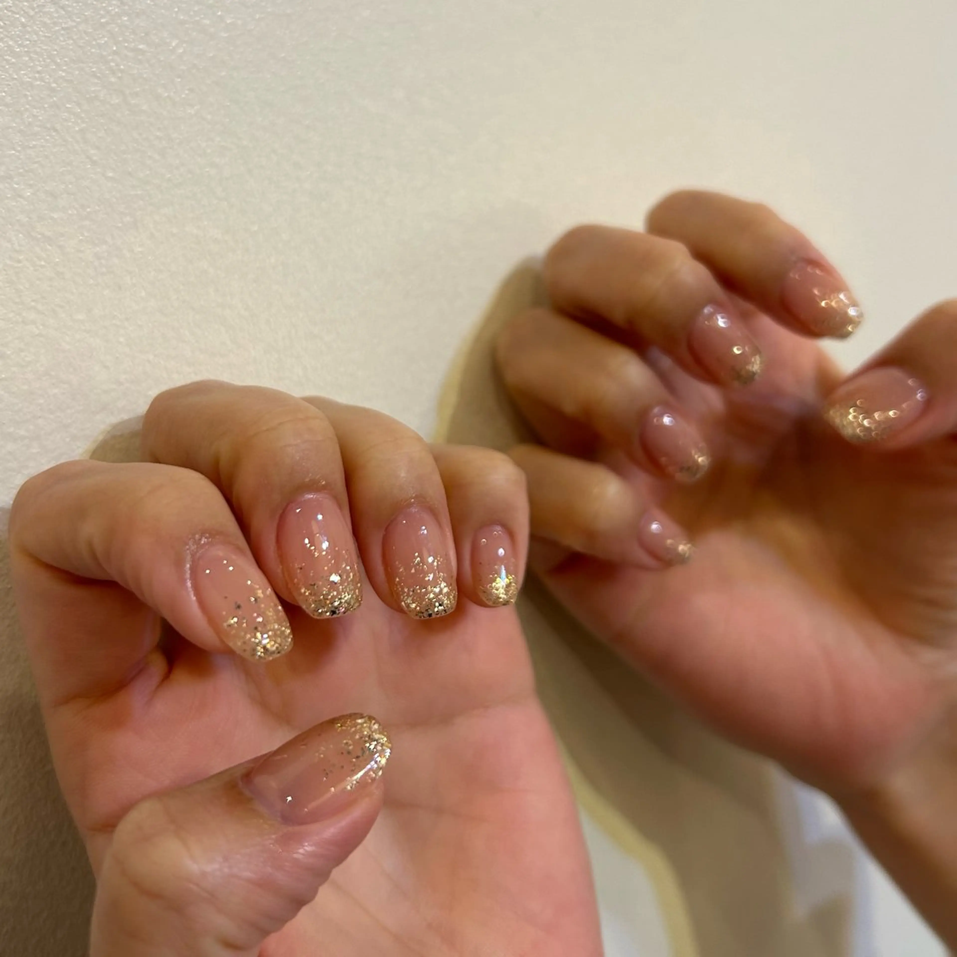 ネイル グラデーション ラメ(グリッター) Yumi 広尾→銀座のネイルデザイン