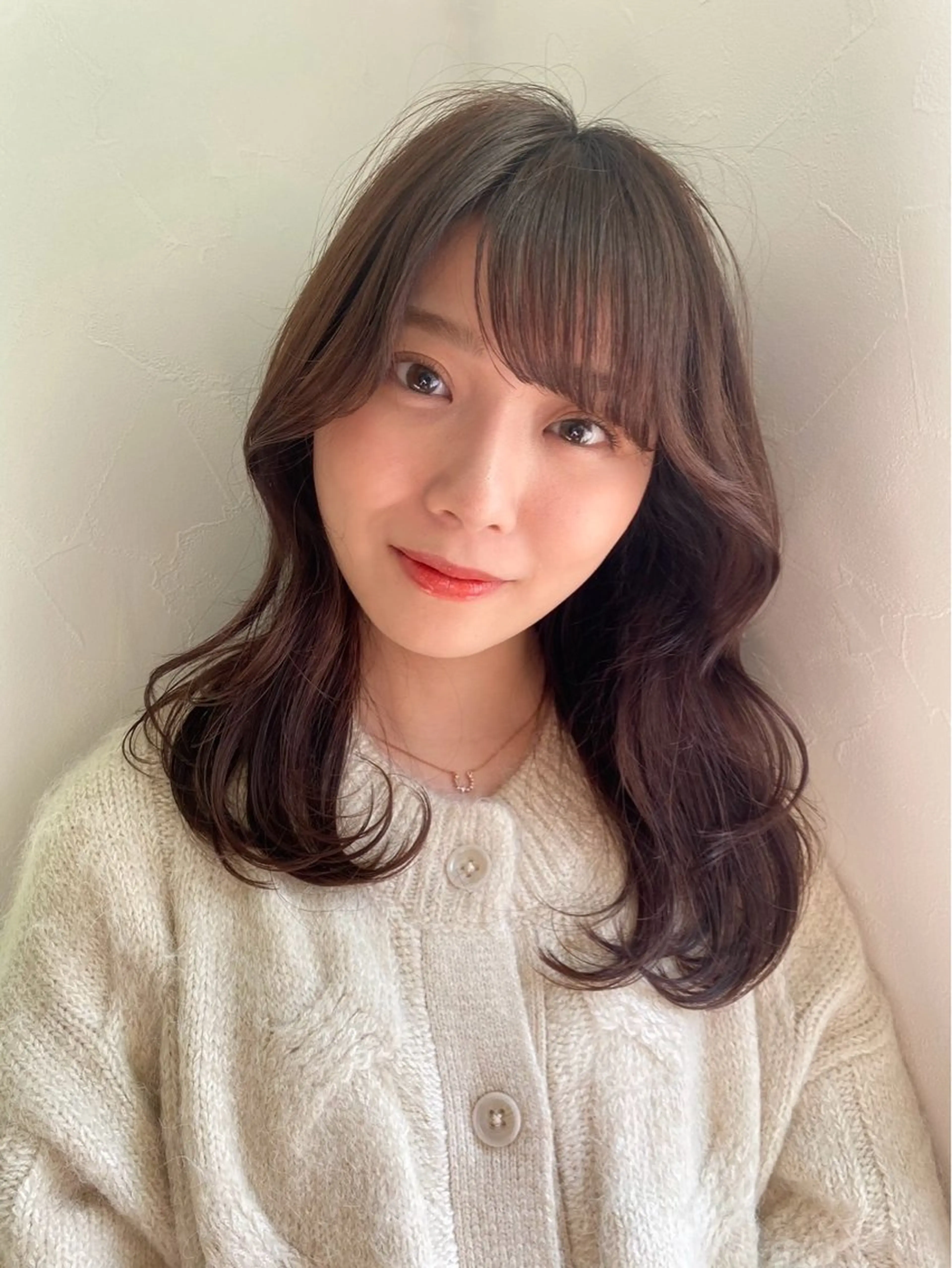 ミディアム カラー 髪質改善/レイヤー/ 🐣kokoro🌸のヘアスタイル