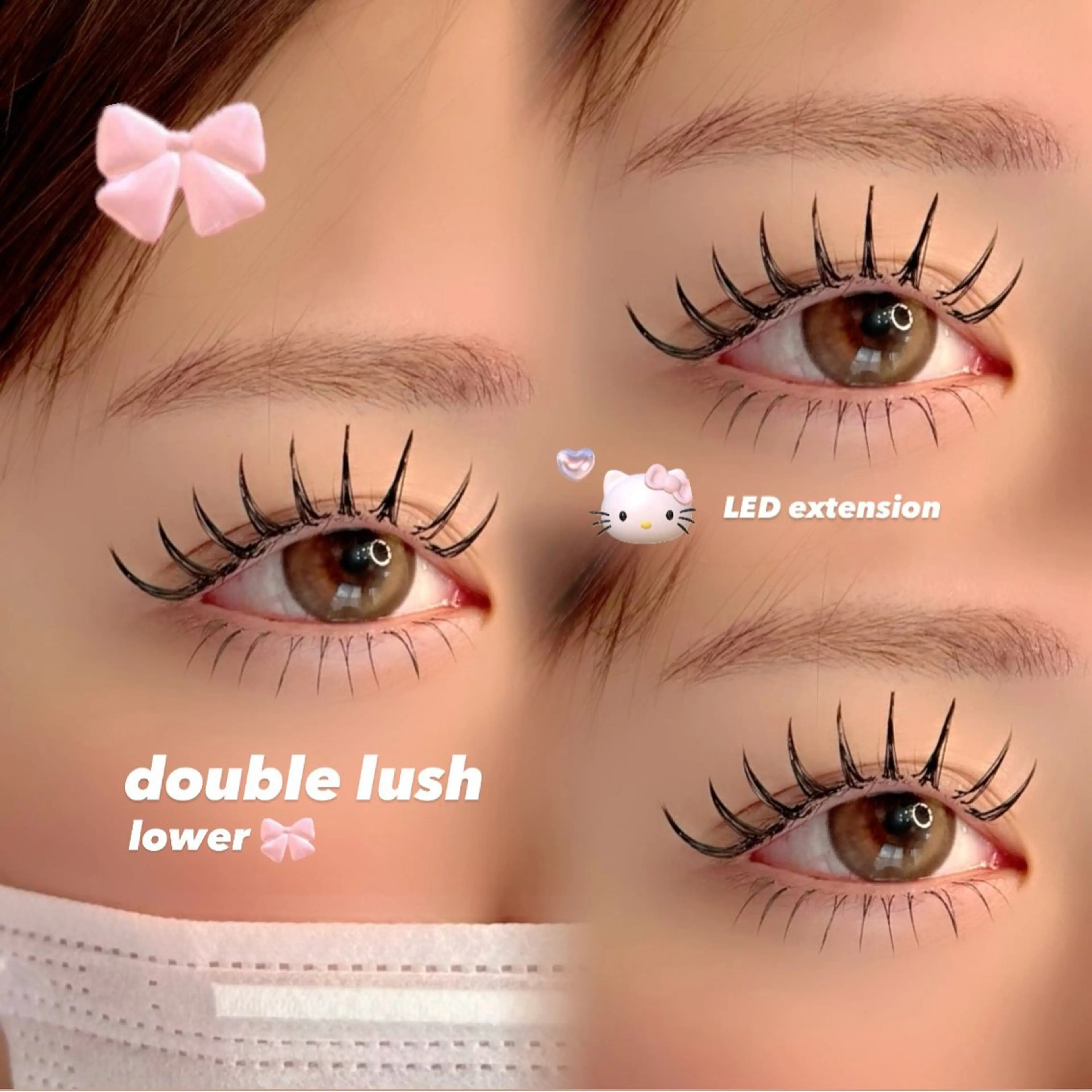 マツエク・マツパ マツエク 【那覇/束感まつ毛 /LED】ｷｬﾒﾙのマツエク・マツパデザイン