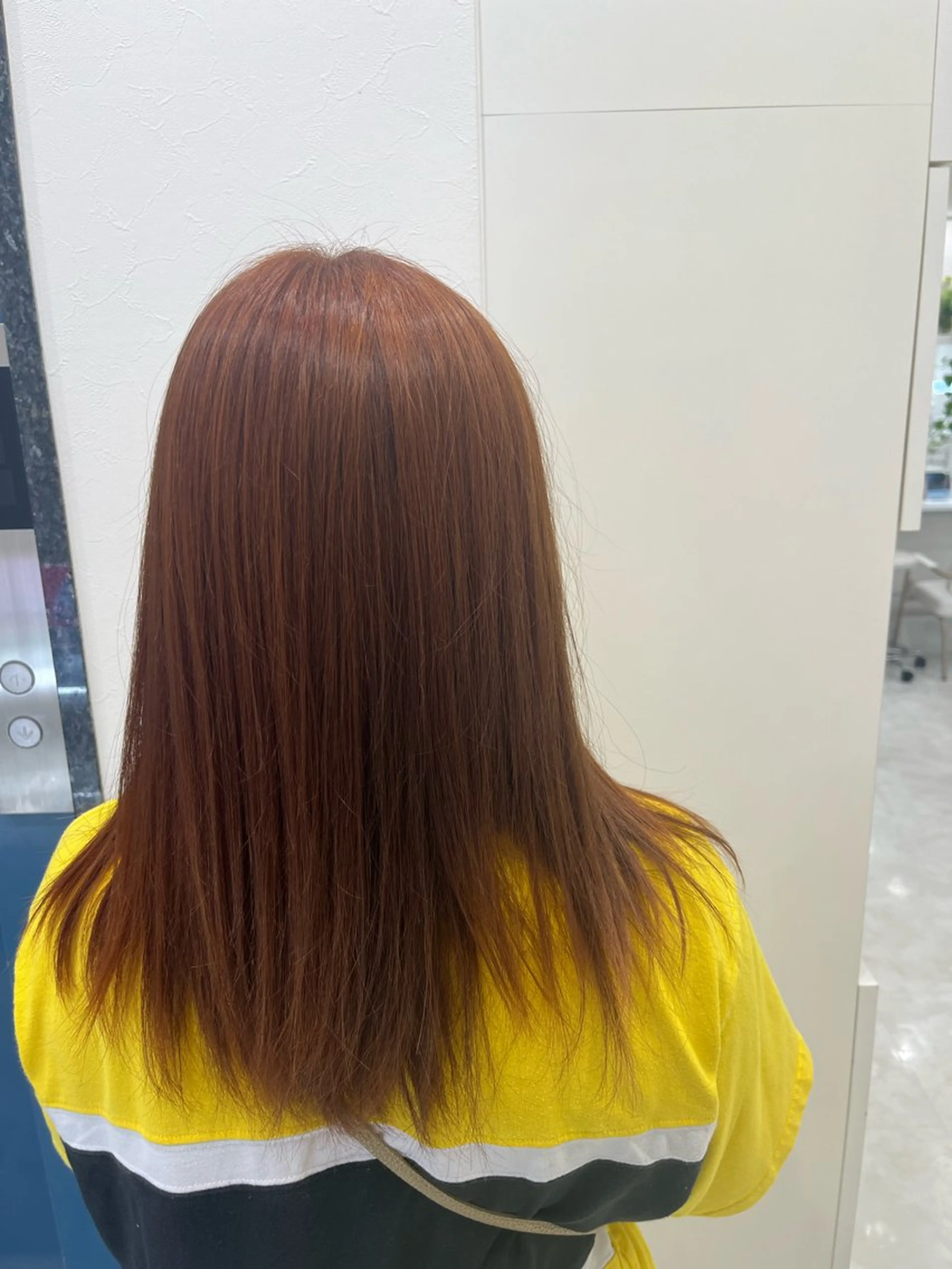 カラー オレンジ カット ヘアカラー 山森 大地のヘアスタイル