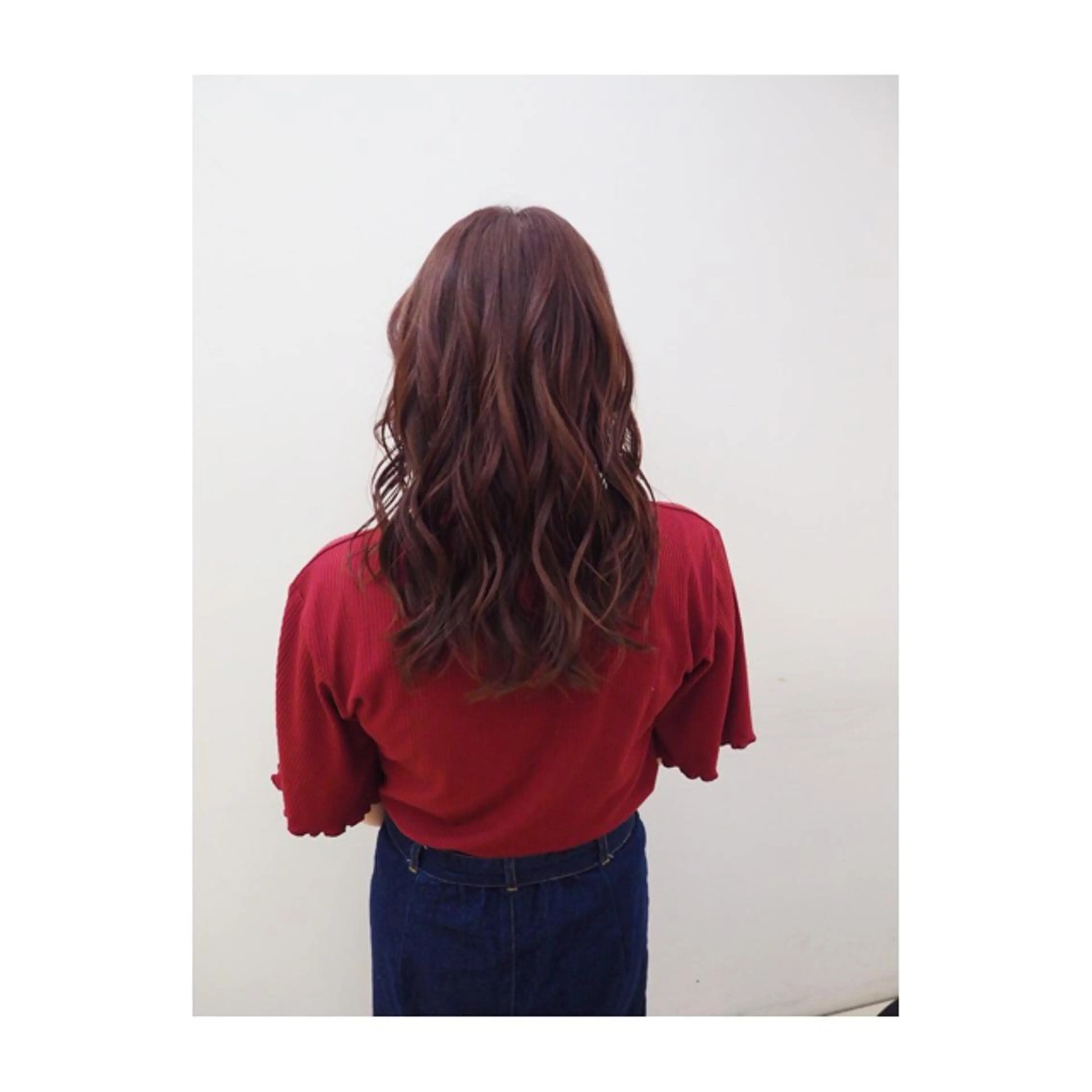セミロング カラー イルミナカラー 永岡 鉄平のヘアスタイル