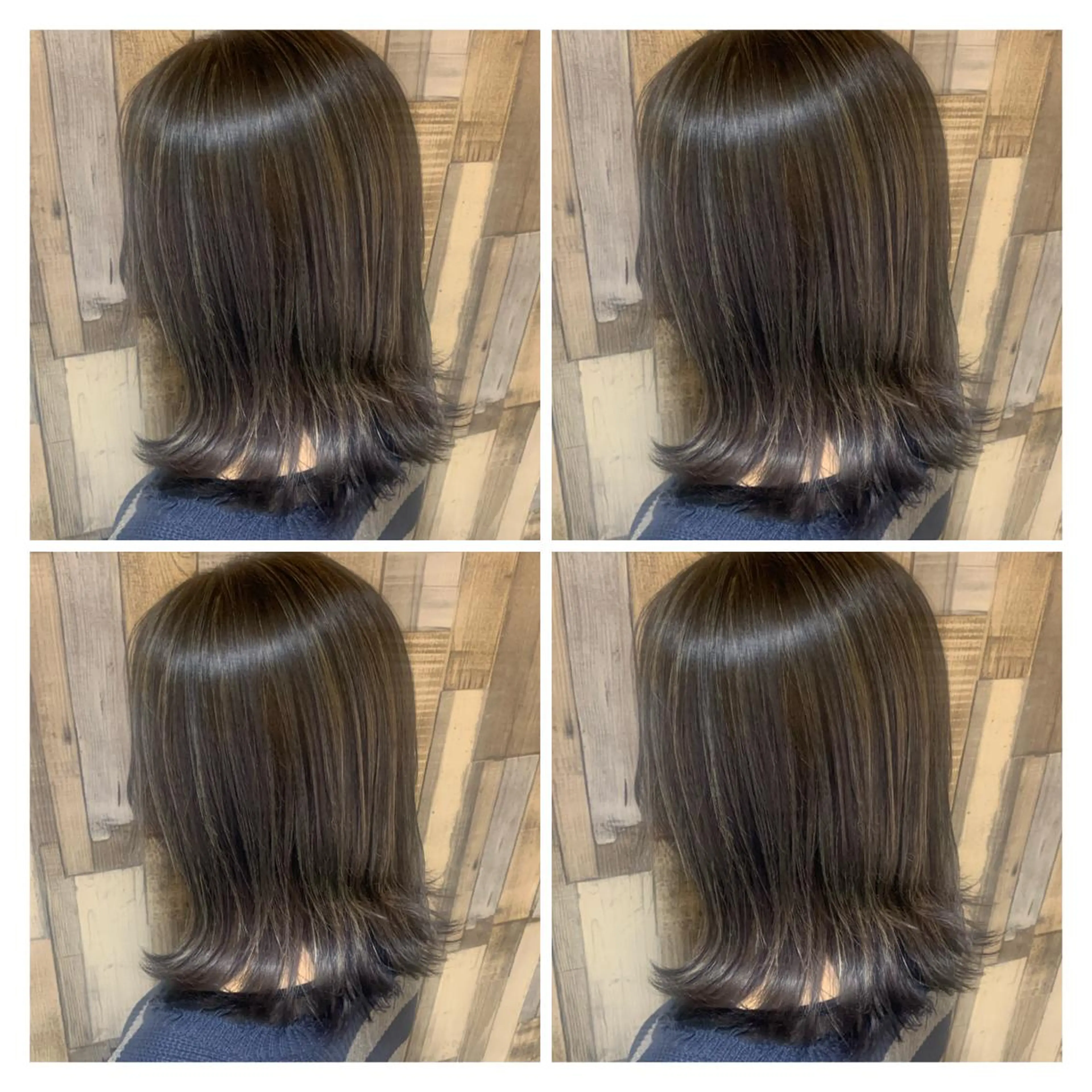 カラー グレージュ ハイライトカラー 店長🩶髪質改善艶髪 ℍ𝔸ℝ𝕌𝕂𝔸のヘアスタイル