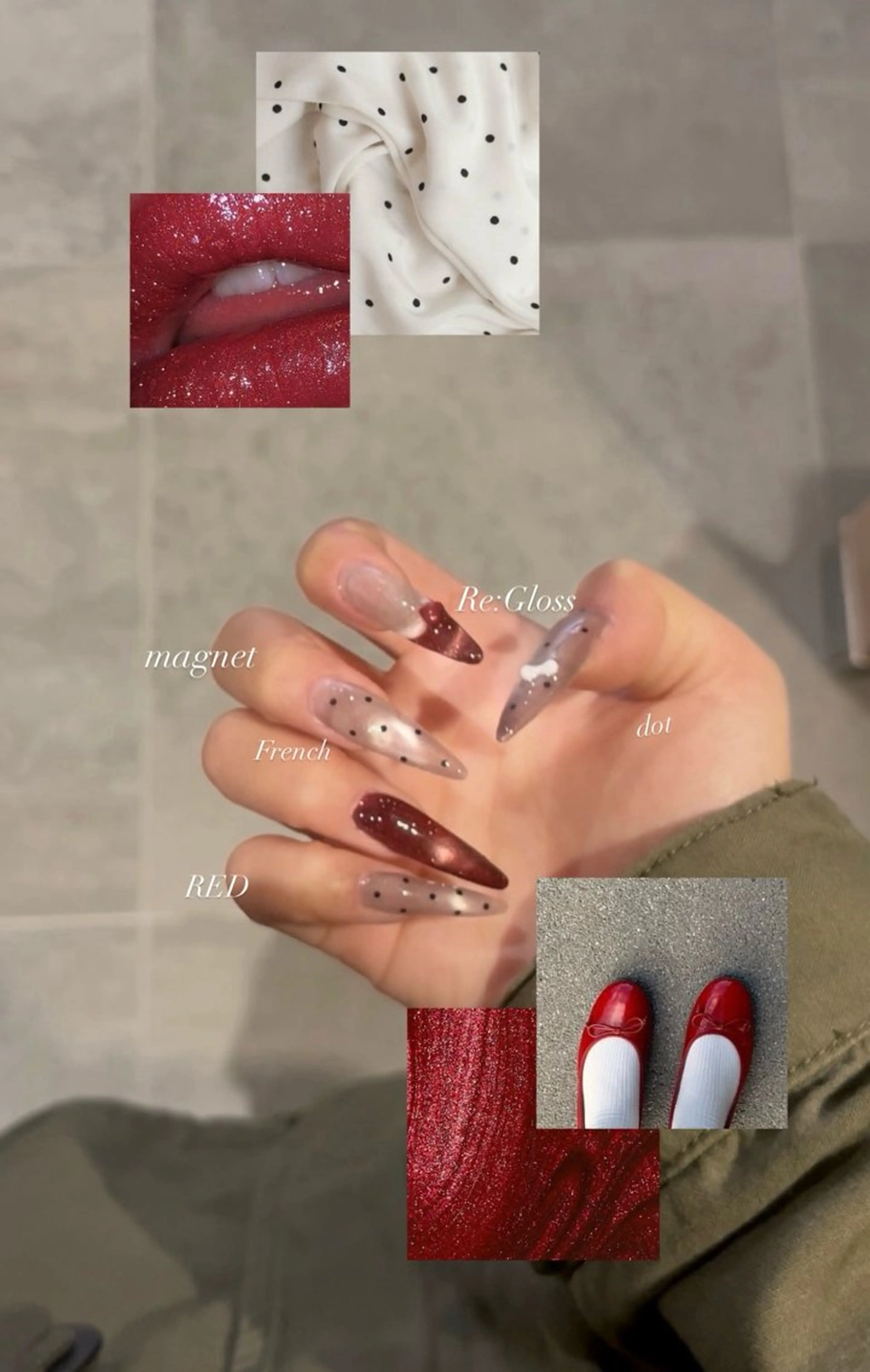 ネイル マグネットネイル ハンドネイル 佐々木 南々美のネイルデザイン