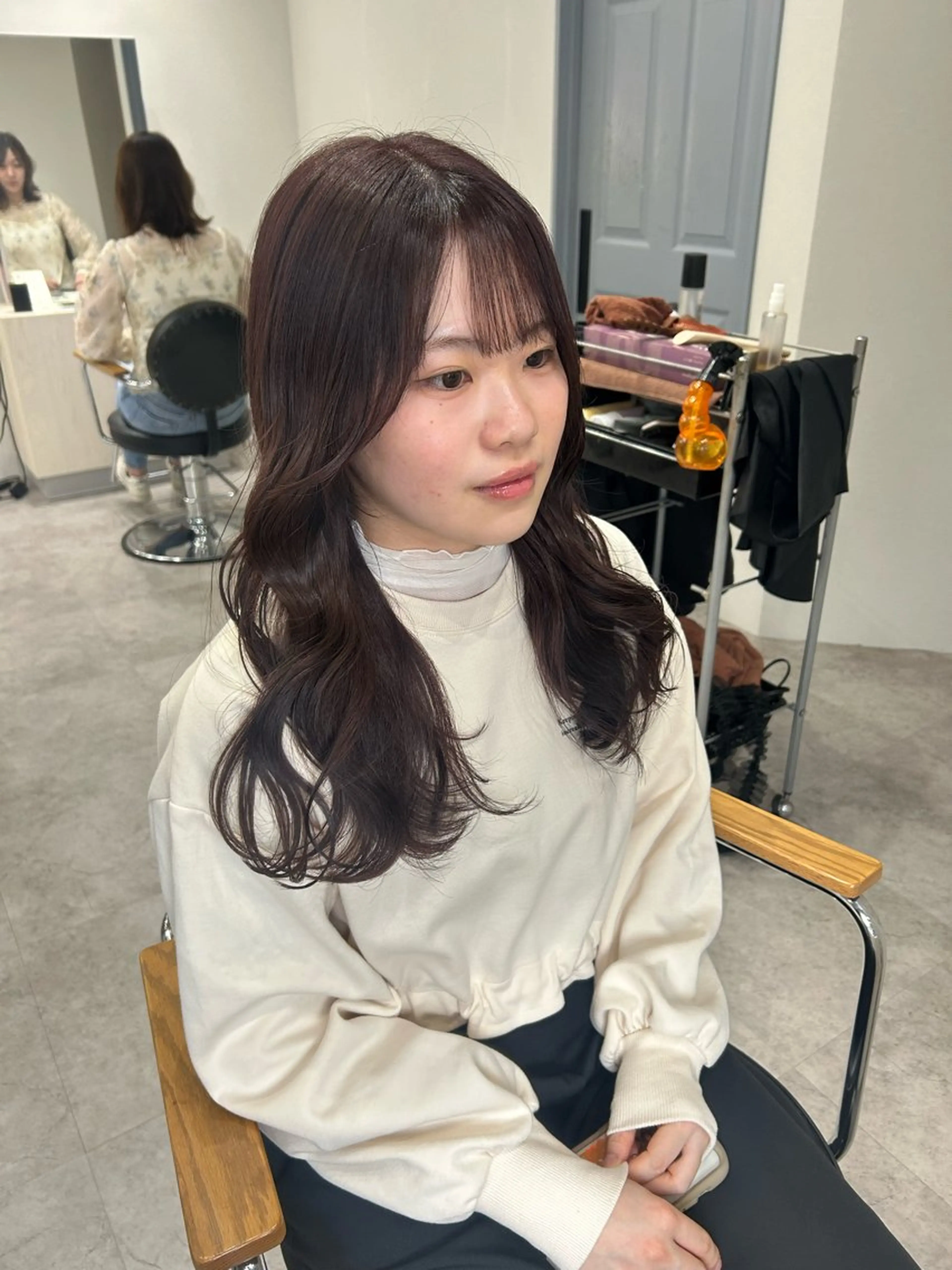 ミディアム カラー ヘアカラー ボブ /ニュアンス/ satomi🧸💖のヘアスタイル