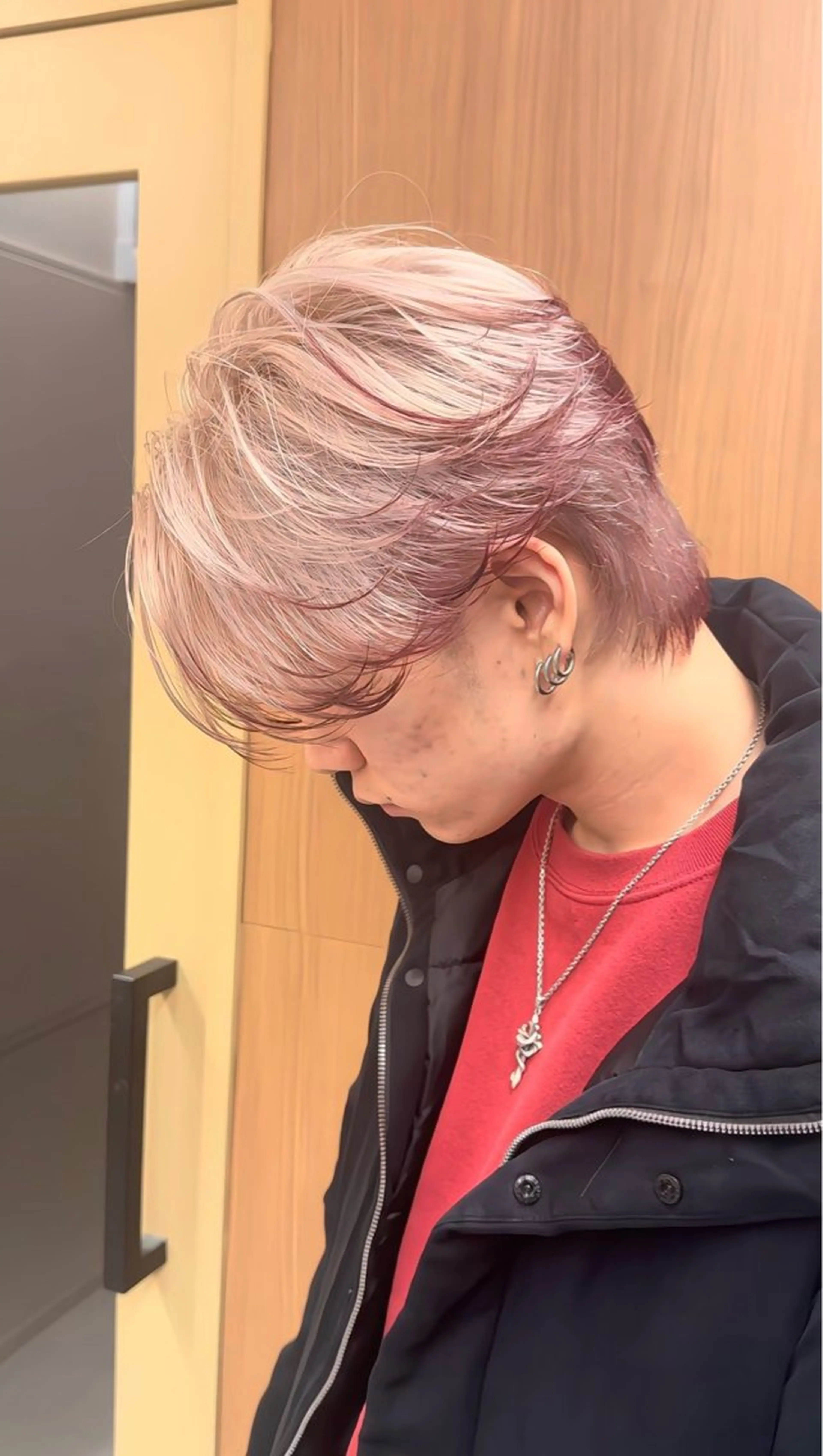 ミディアム カラー メンズ エンドカラー🔥/ ♰ハイトーンカラー♰のヘアスタイル