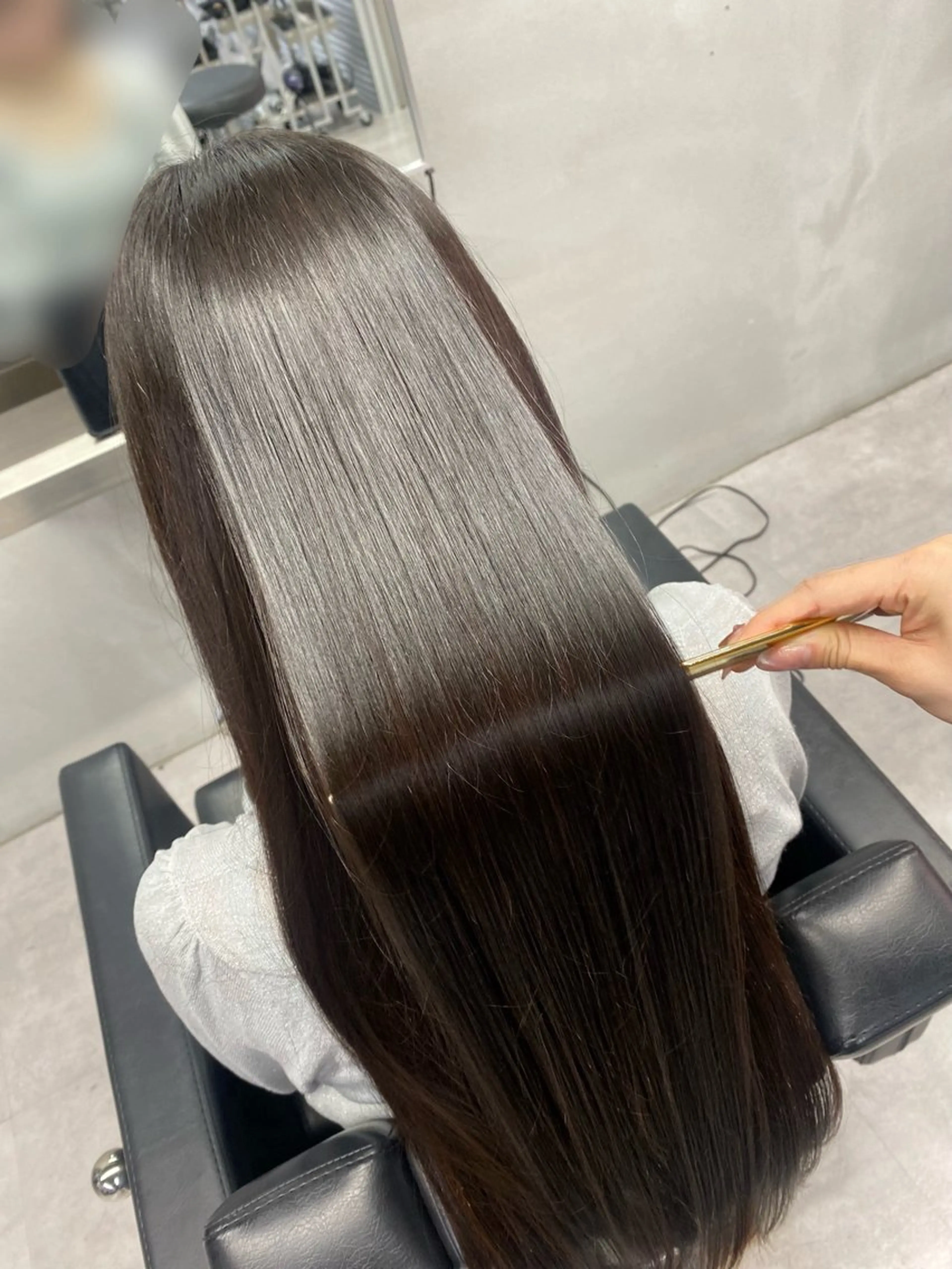 ロング 縮毛矯正 トリートメント 艶髪/縮毛矯正 🫧辻野海羽のヘアスタイル