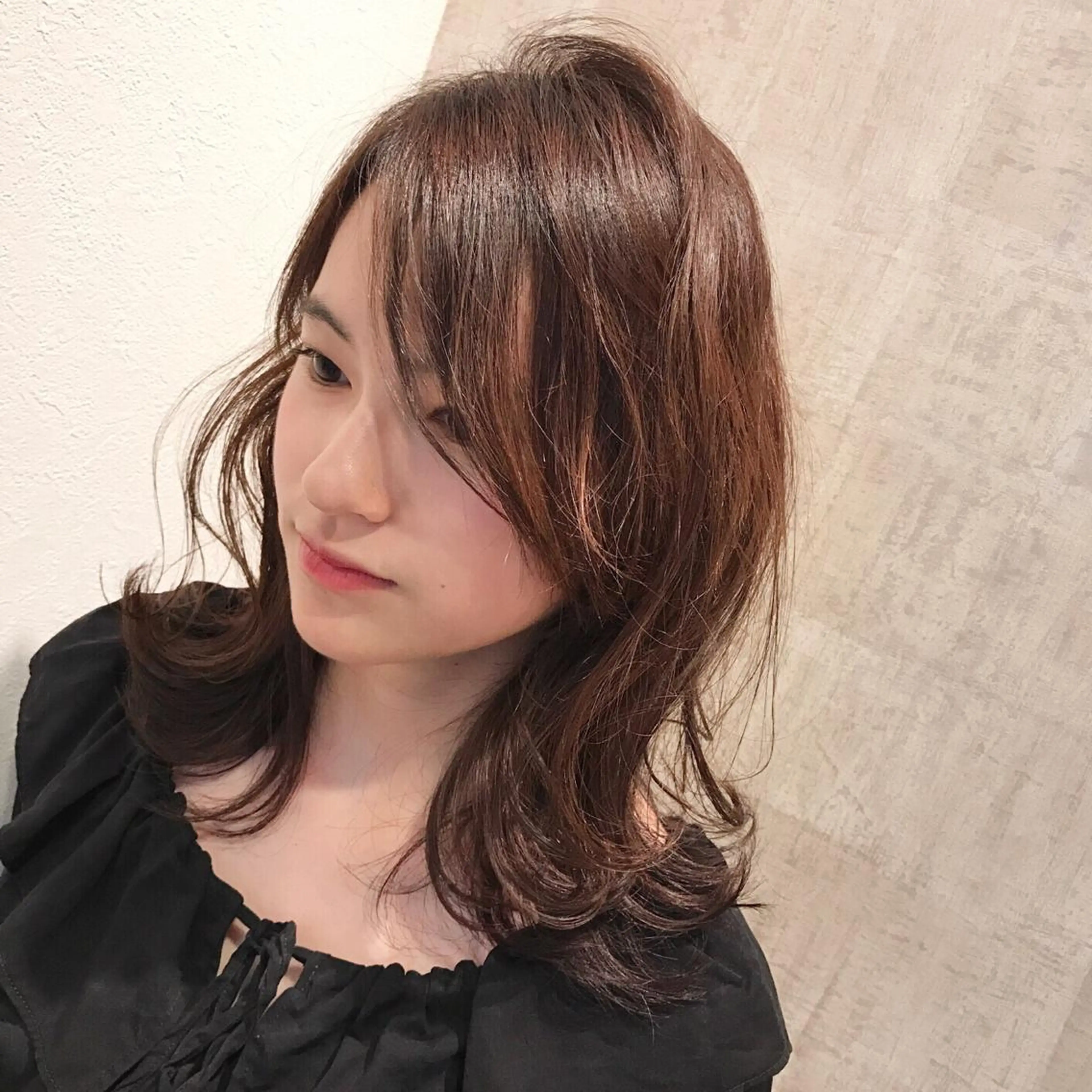 セミロング レイヤーカット HARUNA/ミセス 大人ショートヘアのヘアスタイル