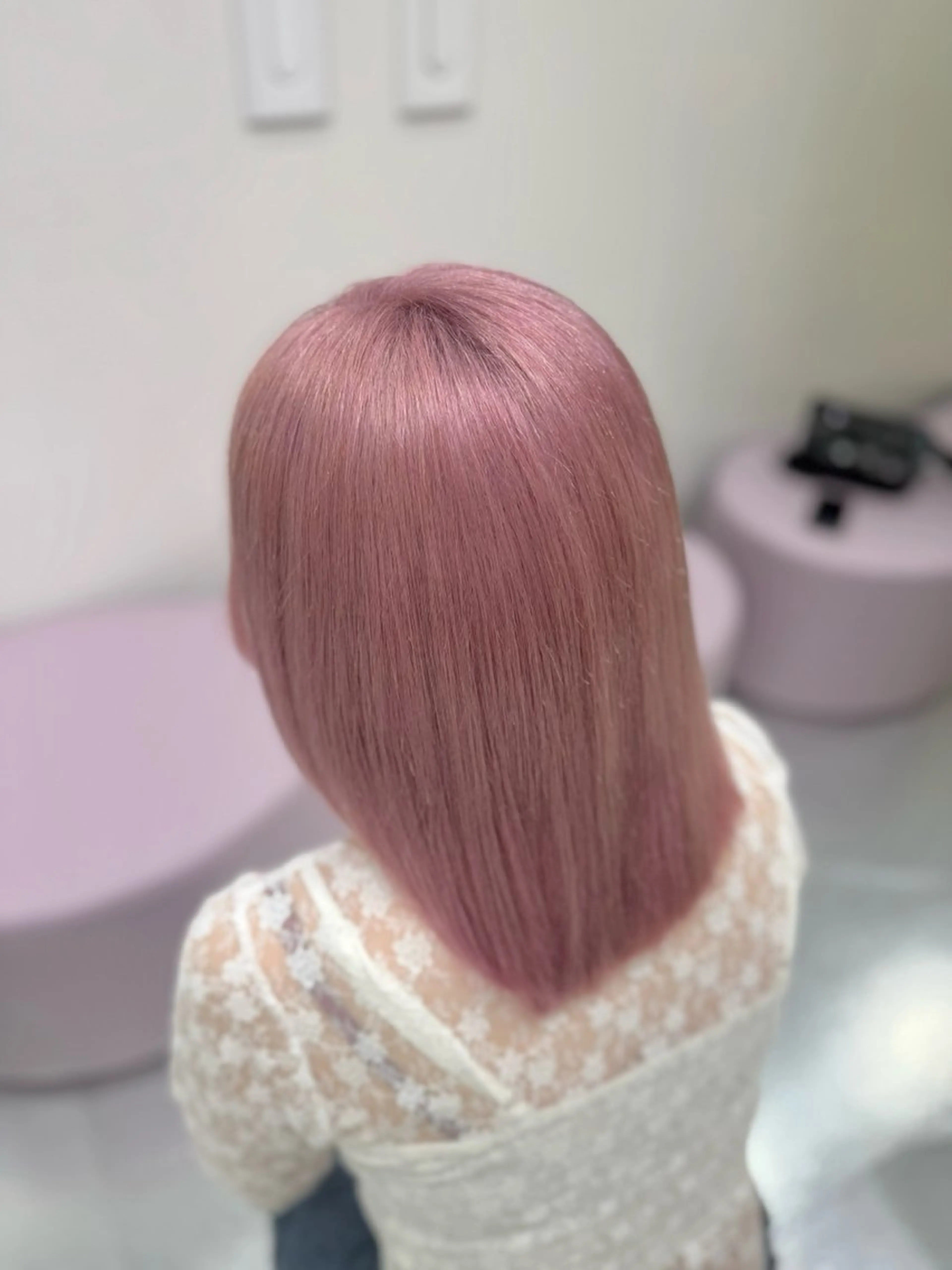 セミロング カラー ヘアカラー ozaki renaのヘアスタイル