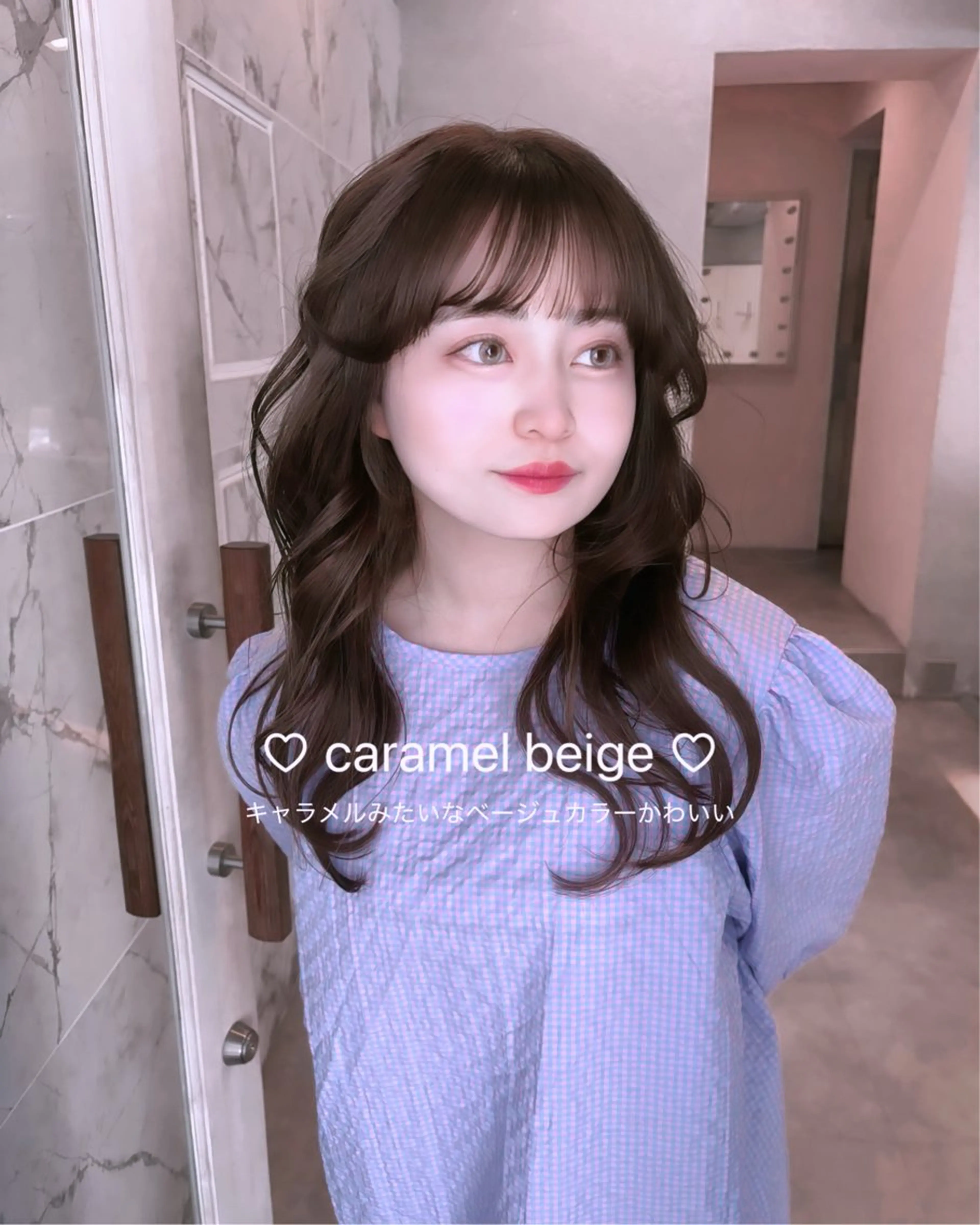 ロング momochan🍑 やわらかいボブ♡のヘアスタイル