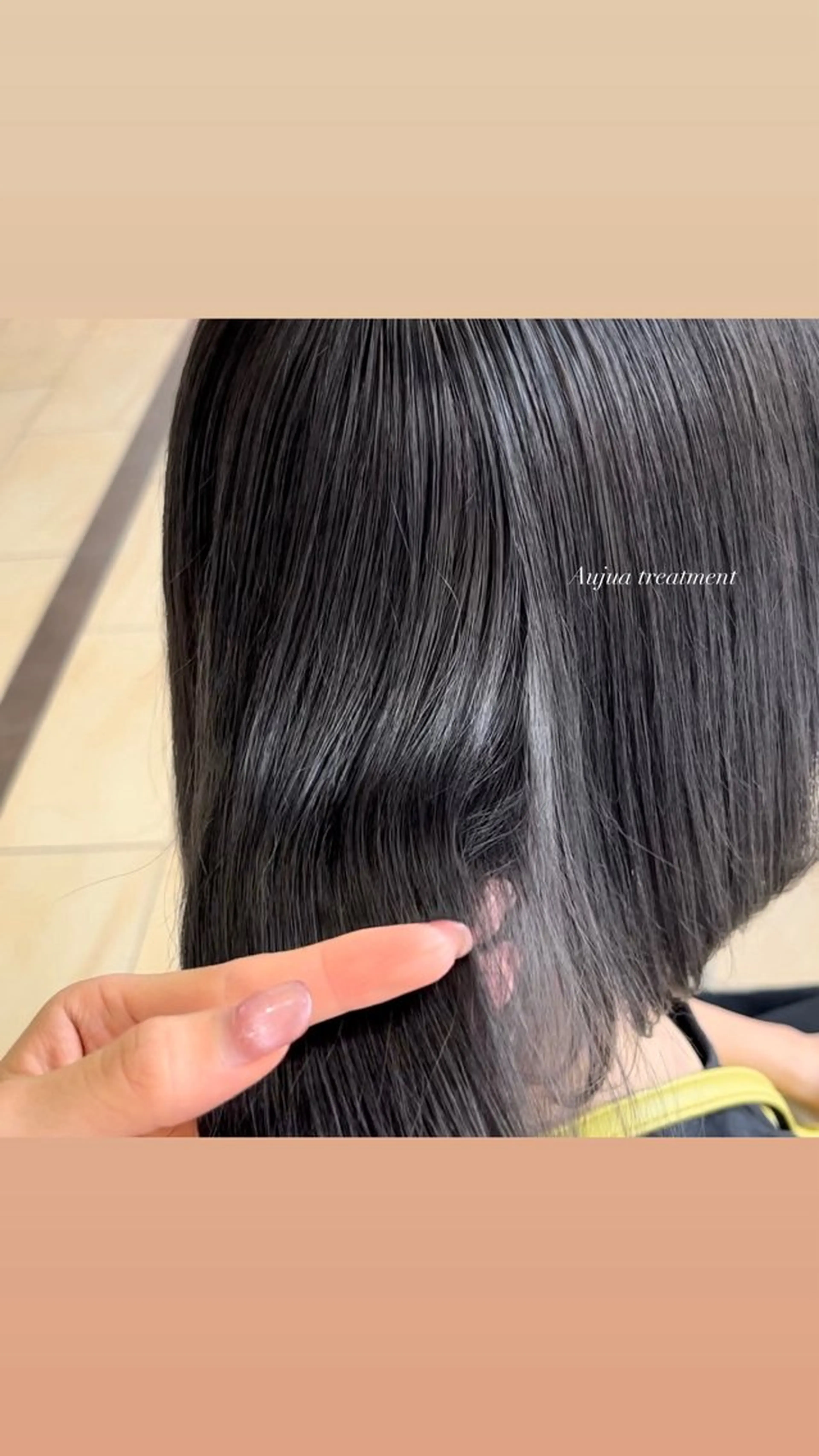 縮毛矯正 𝒎𝒐𝒆🩰 名駅/ヘアメ/暖色♡のヘアスタイル