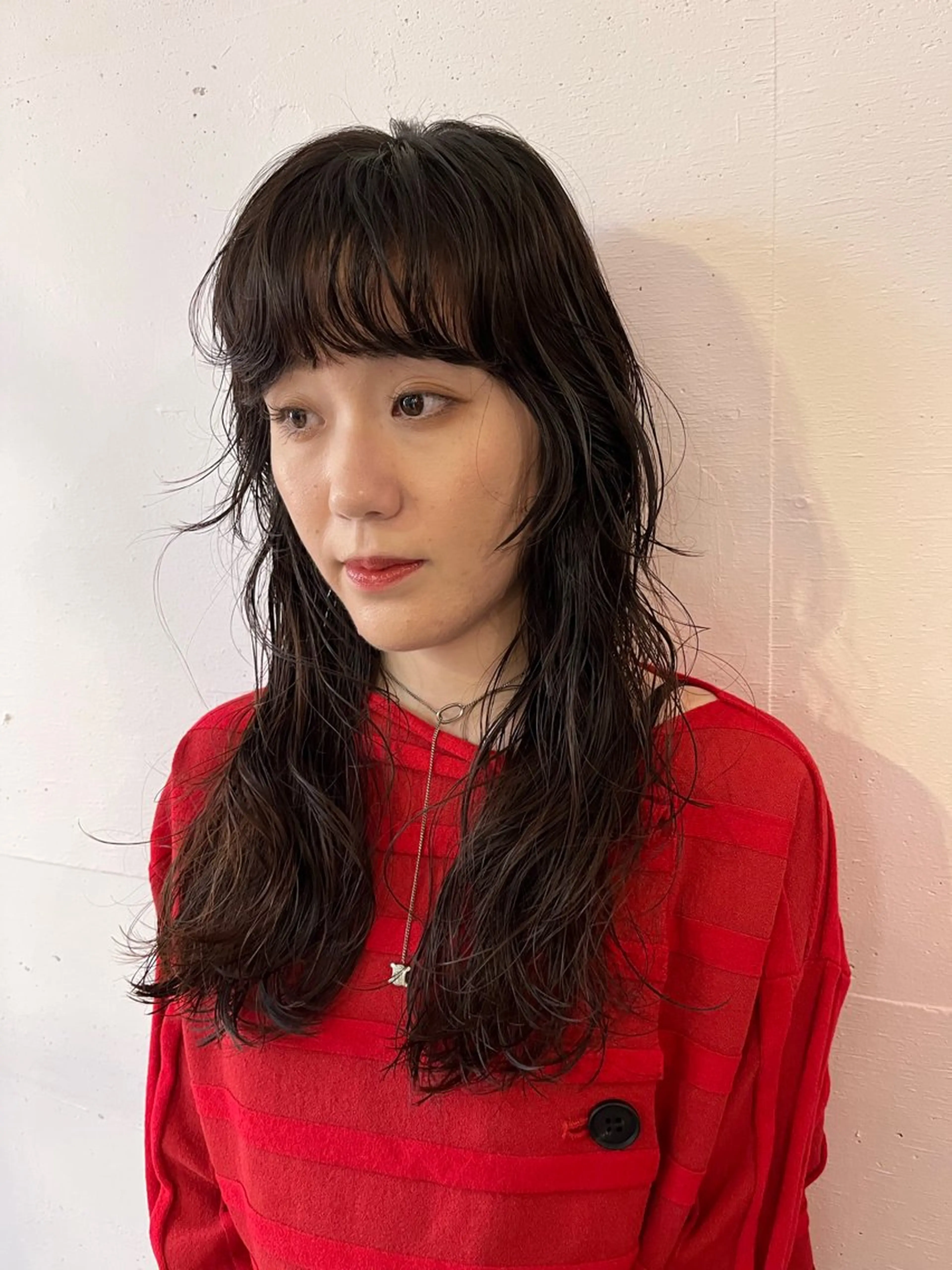 ロング パーマ ロング 若林 良のヘアスタイル