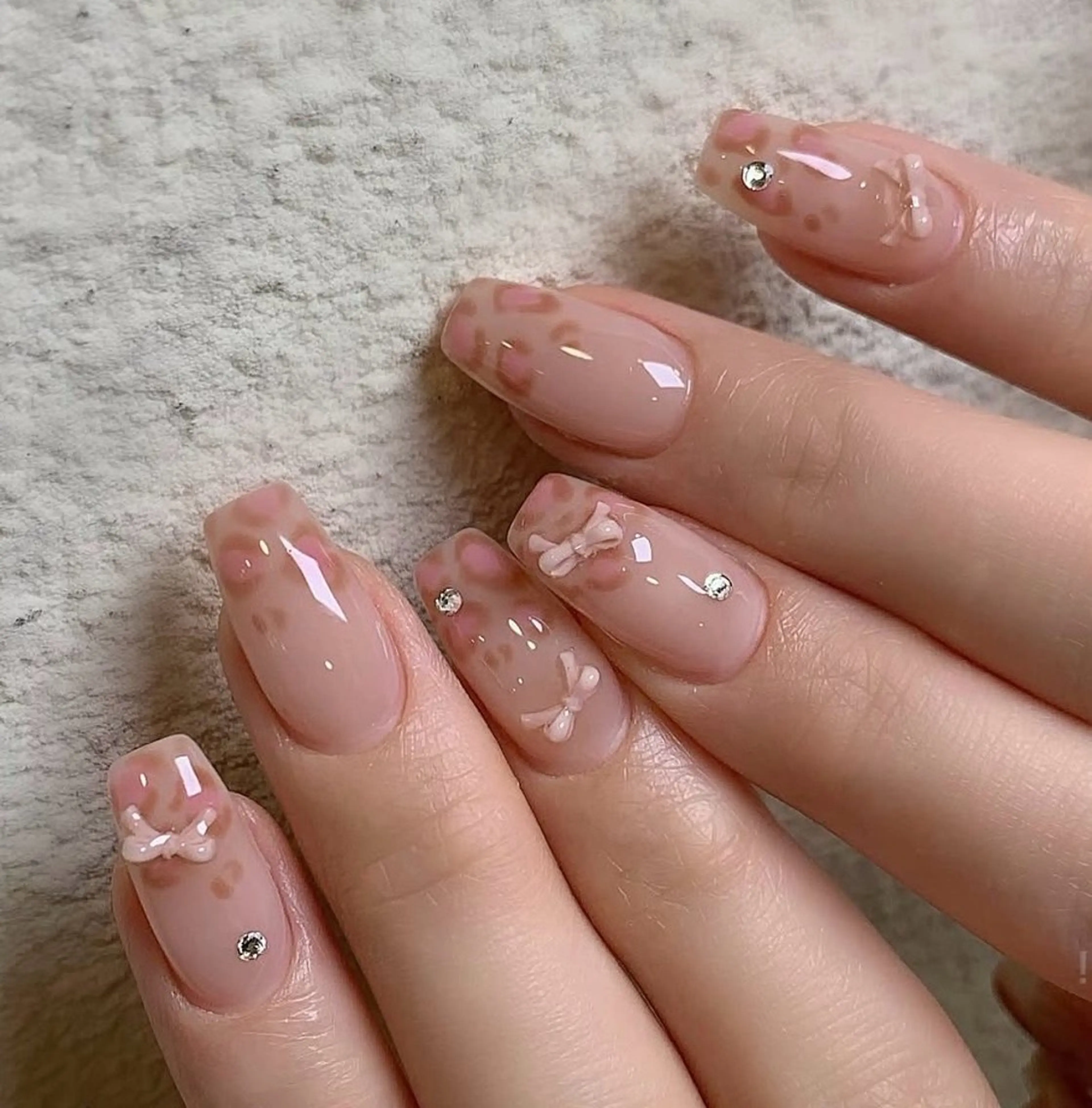 パステルレオパードネイル🐆🎀の写真