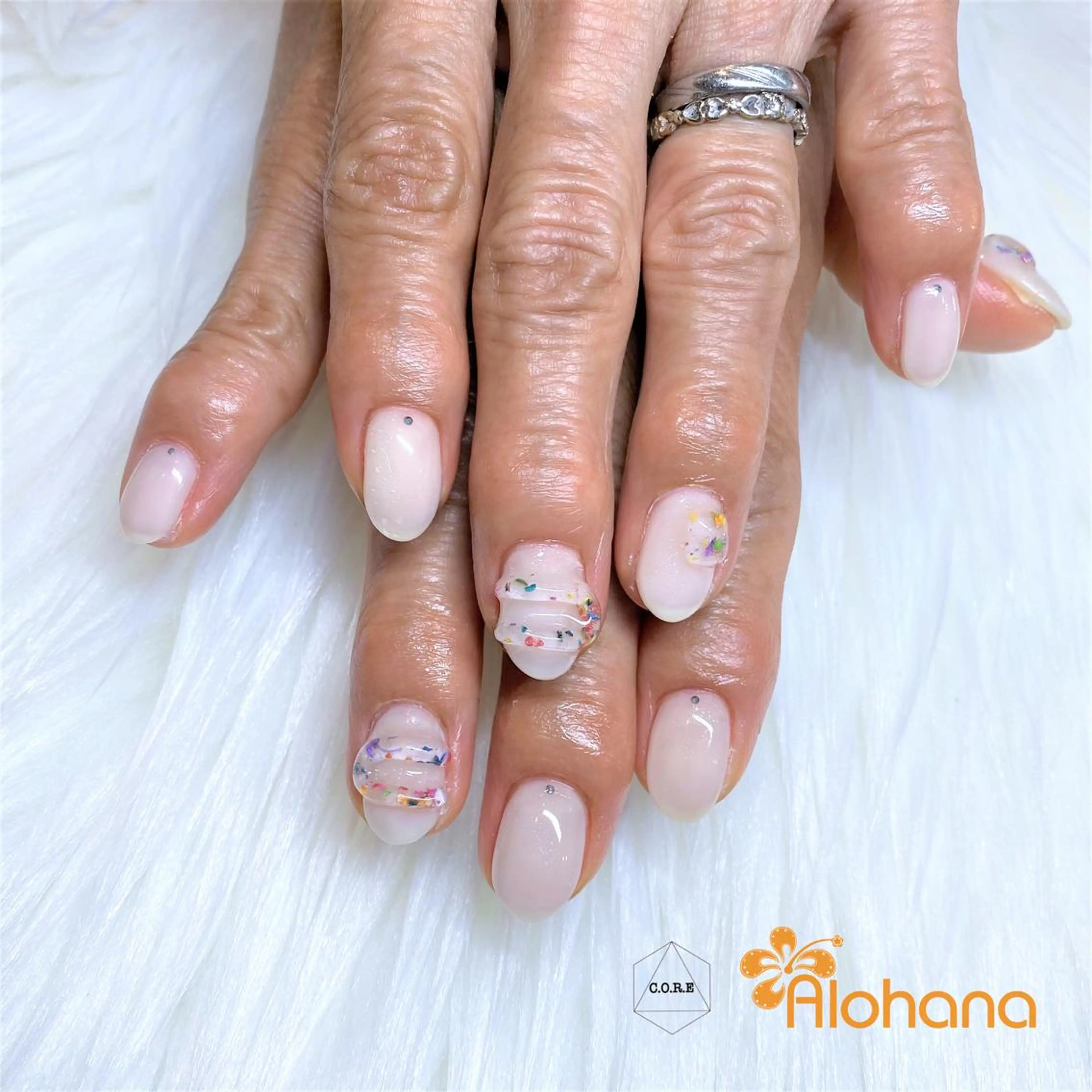 ネイル フラワーネイル ハンドネイル Alohana Minaのネイルデザイン