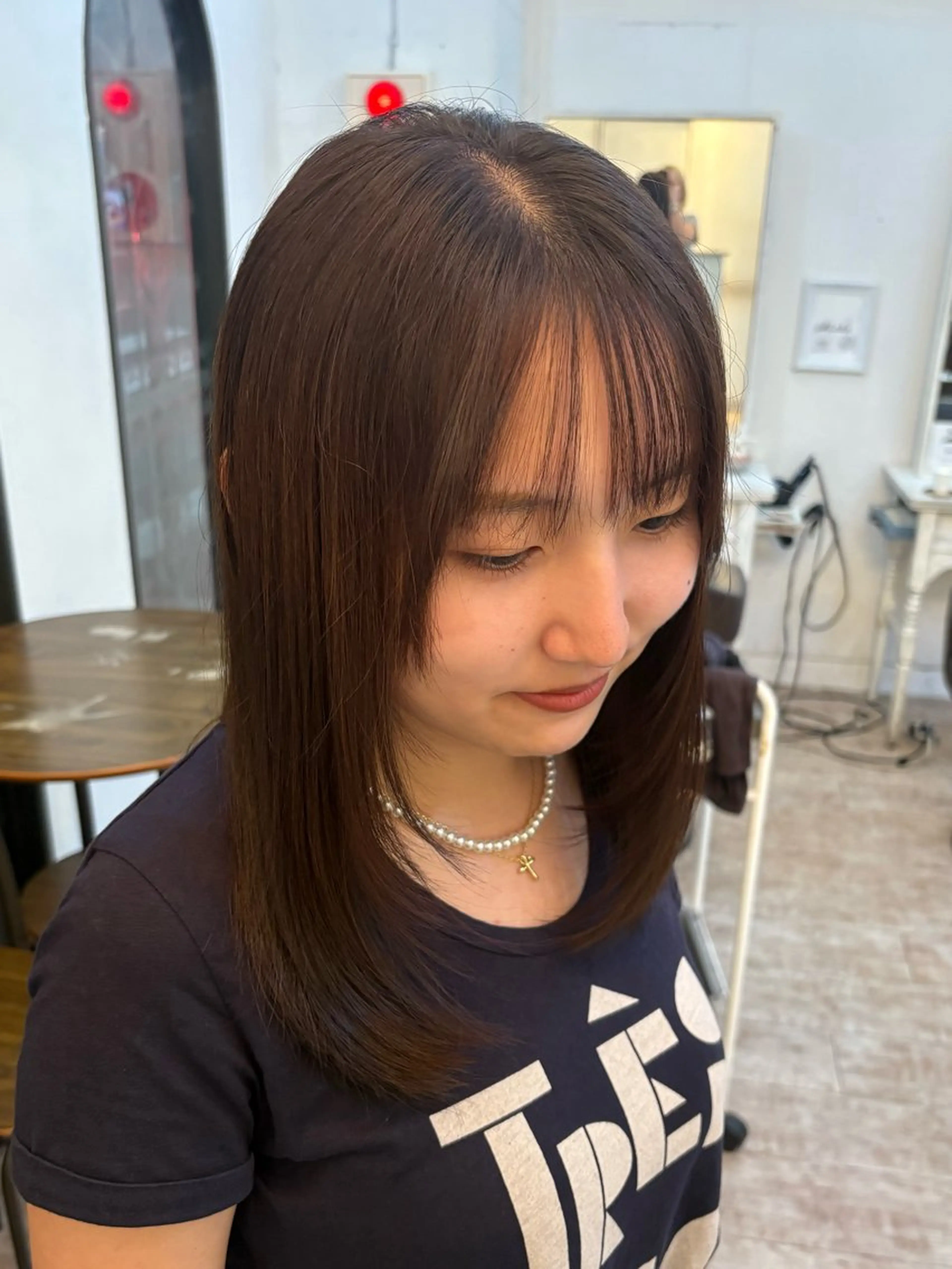 セミロング カラー 透明感カラー🧸艶髪 🫧manamiのヘアスタイル