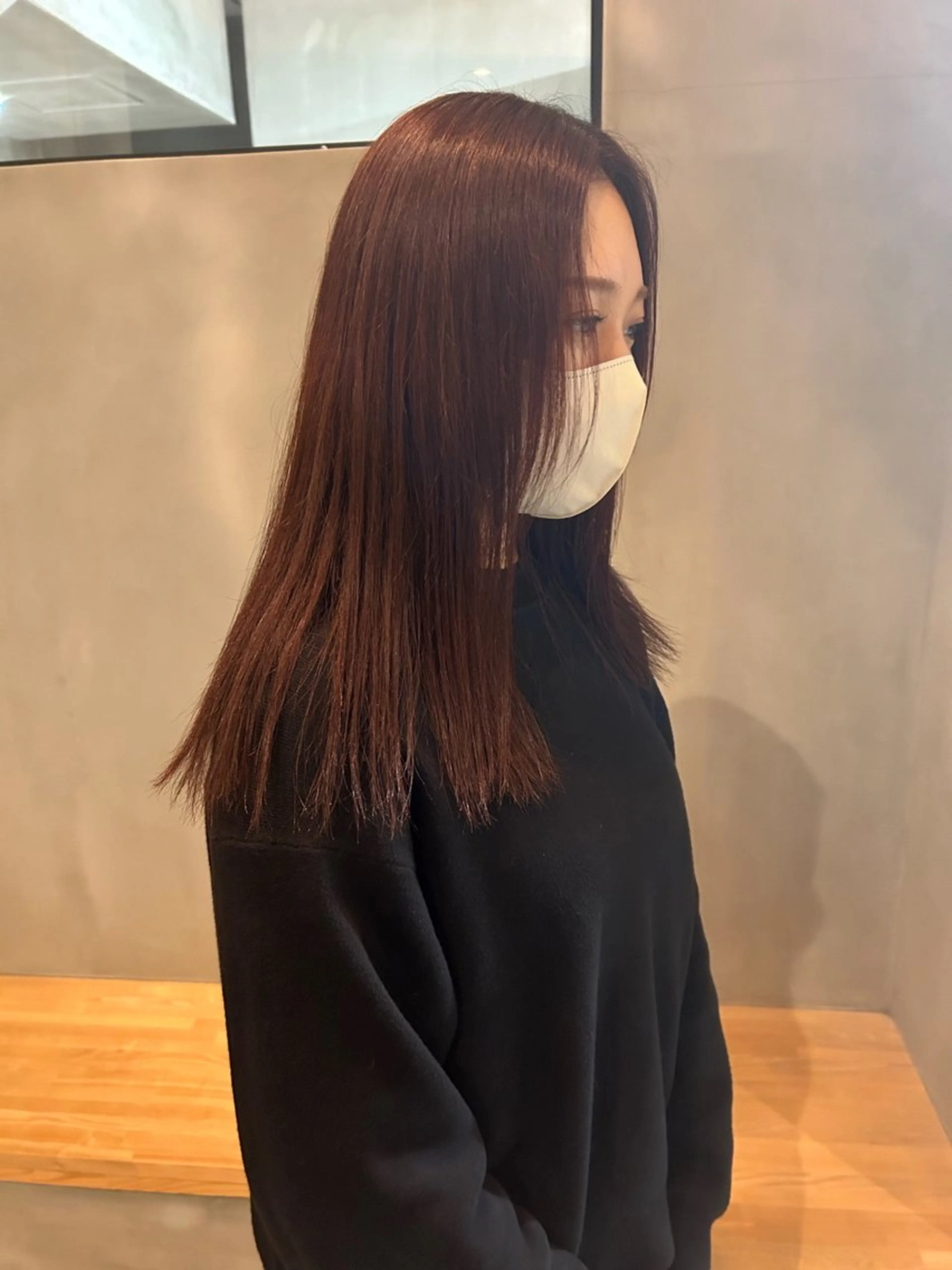 カラー ボルドーカラー Piu-所属・古澤 芽依のヘアスタイル