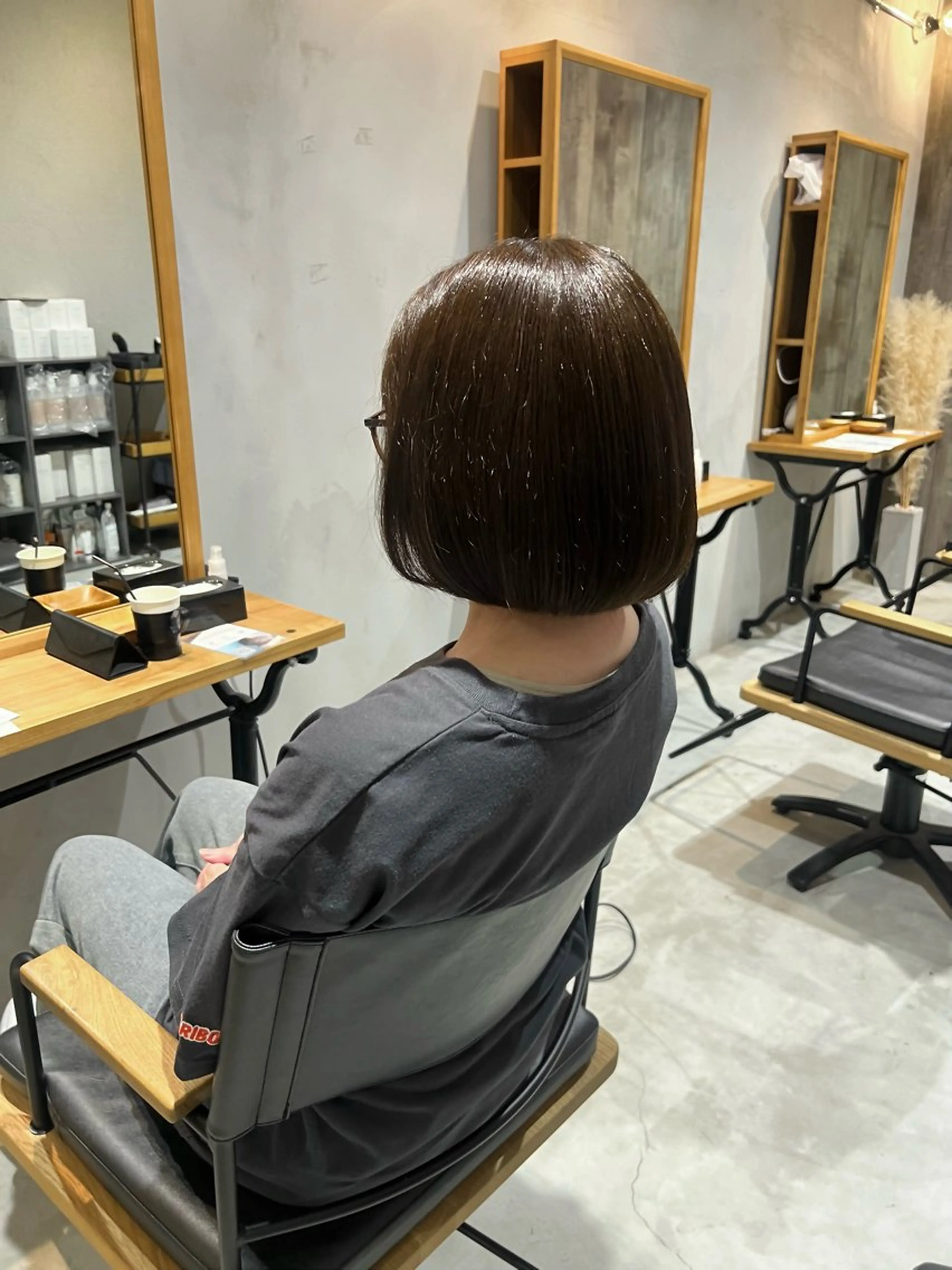 ミディアム ボブ 🎀Lolonois 池田店🎀佐藤百奈美のヘアスタイル
