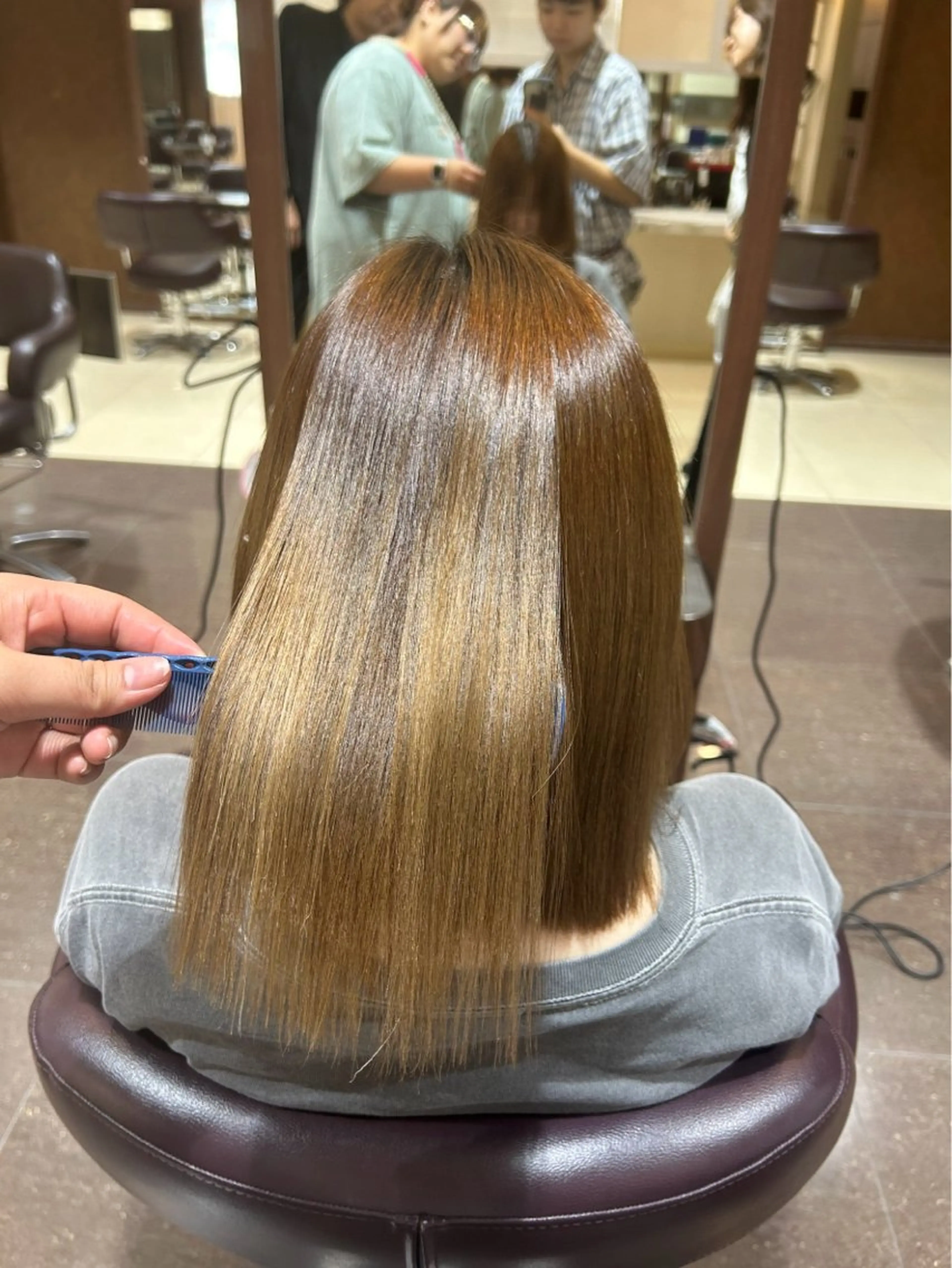 パーマ ストレートパーマ 縮毛矯正 五味優莉🫧 ͛.* 似合わせ/レイヤーのヘアスタイル