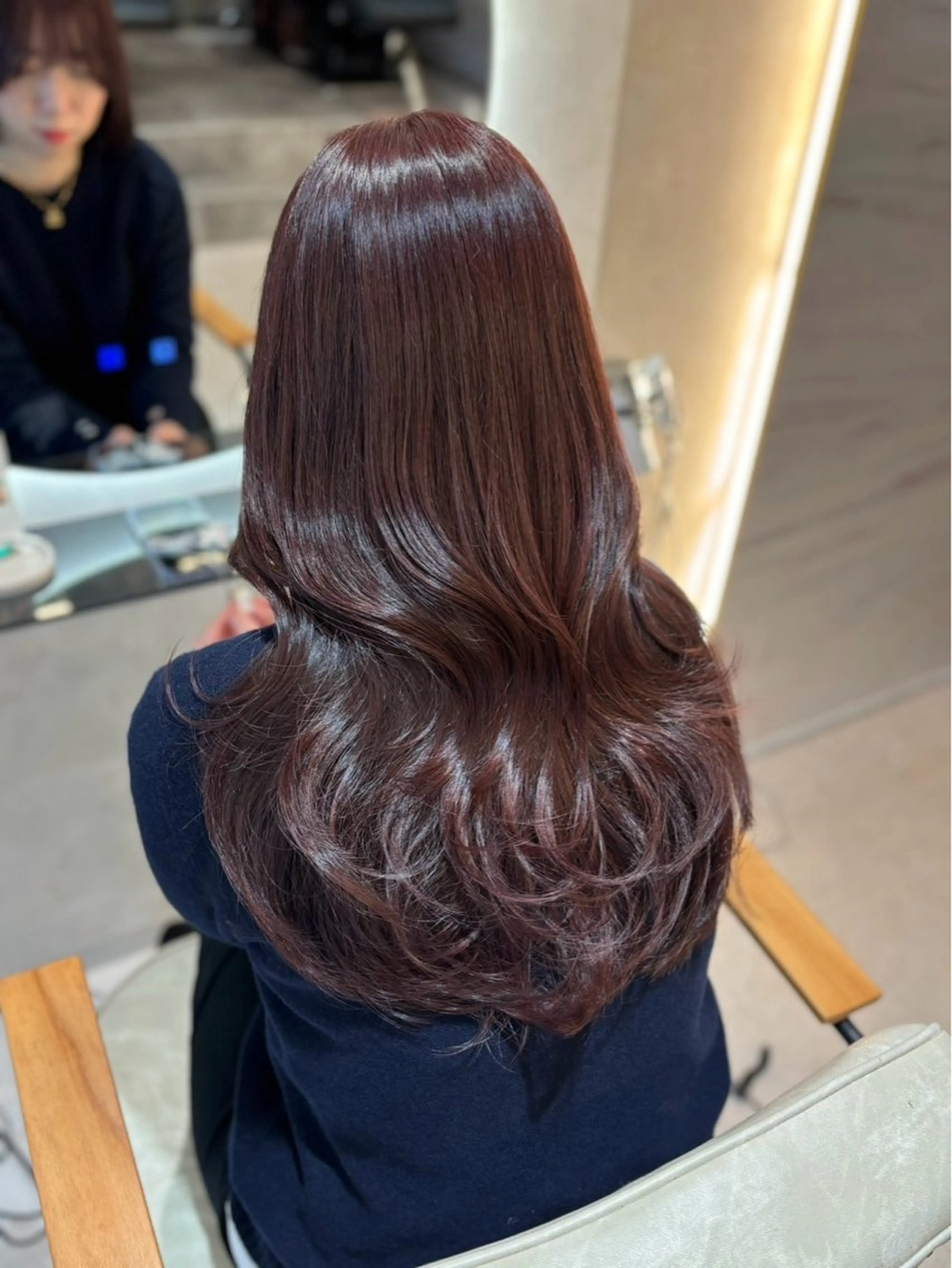 ロング カラー ヘアアレンジ ブラウンカラー ピンクカラー ピンクブラウン ヘアカラー 梅田カラーモデル/ ヘアセット/みさきのヘアスタイル