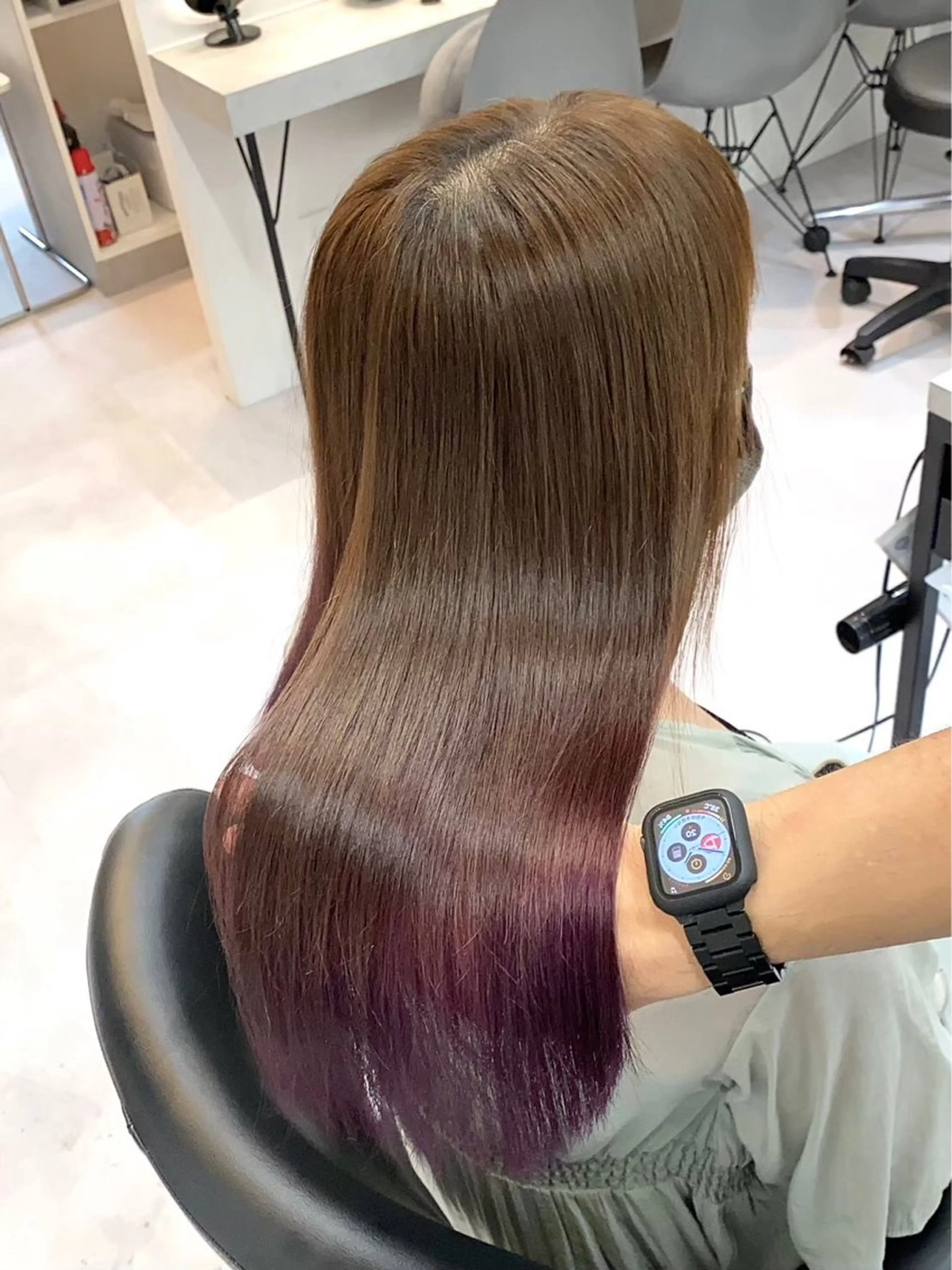 ロング カラー 🩵レイヤー✖︎ 髪質改善🩵リョウヤのヘアスタイル