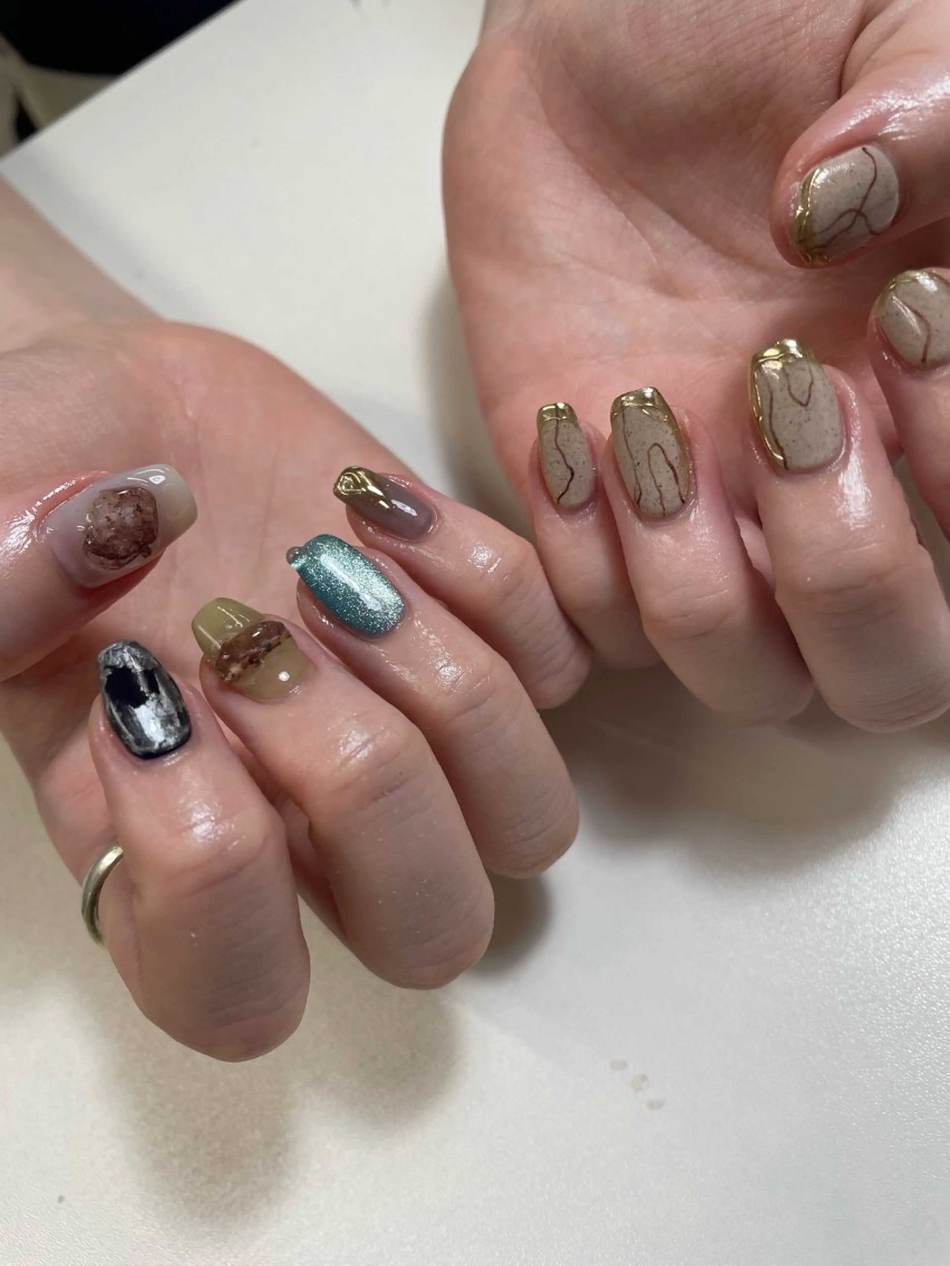 ネイル ハンドネイル フットネイル 🌕akuri🌖 渋谷/nuanceのネイルデザイン