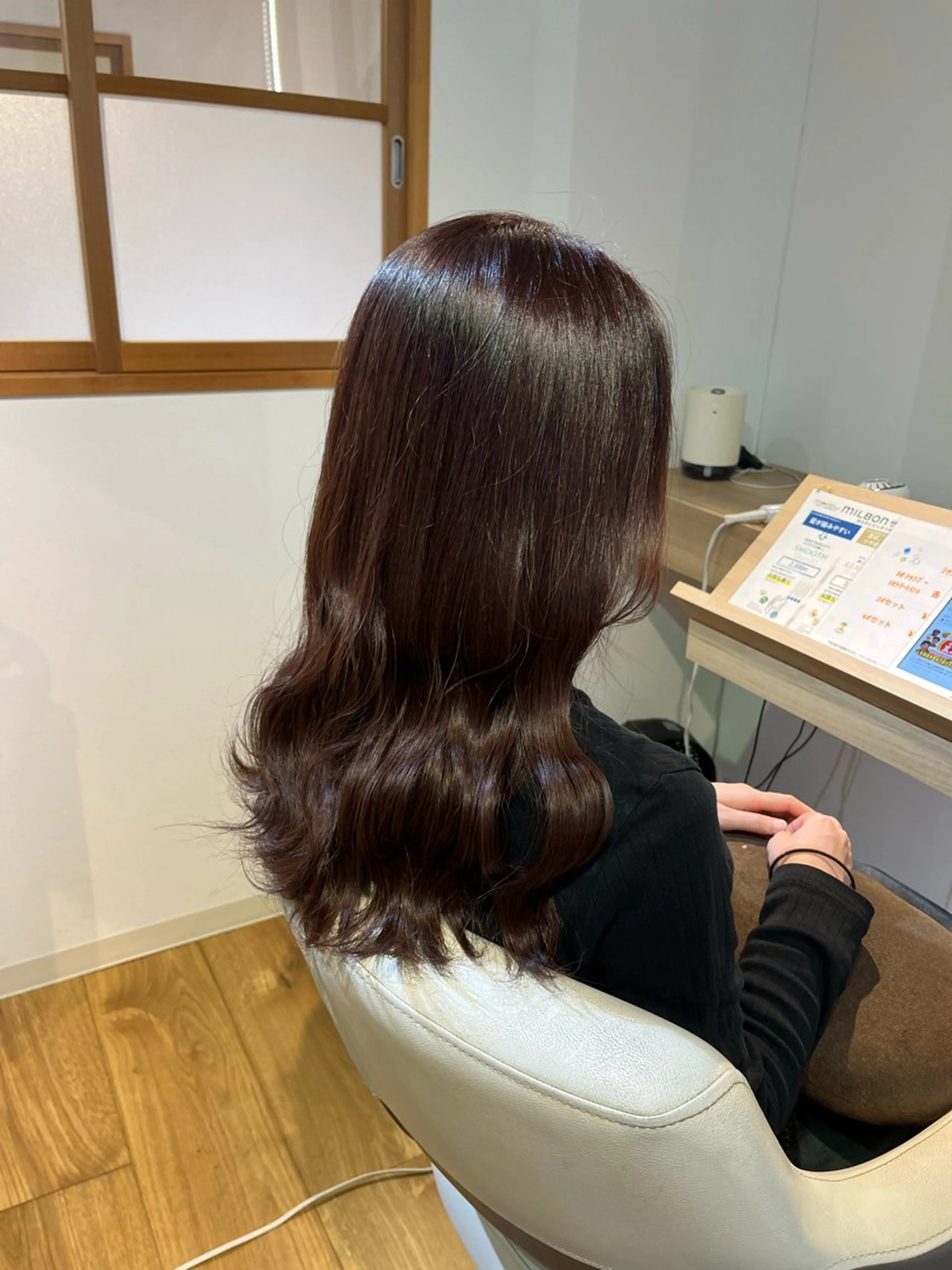 ロング カラー ブラウンカラー チョコレートブラウン カット ヘアカラー トリートメント 【マリブ伊勢崎本店】 hiroのヘアスタイル