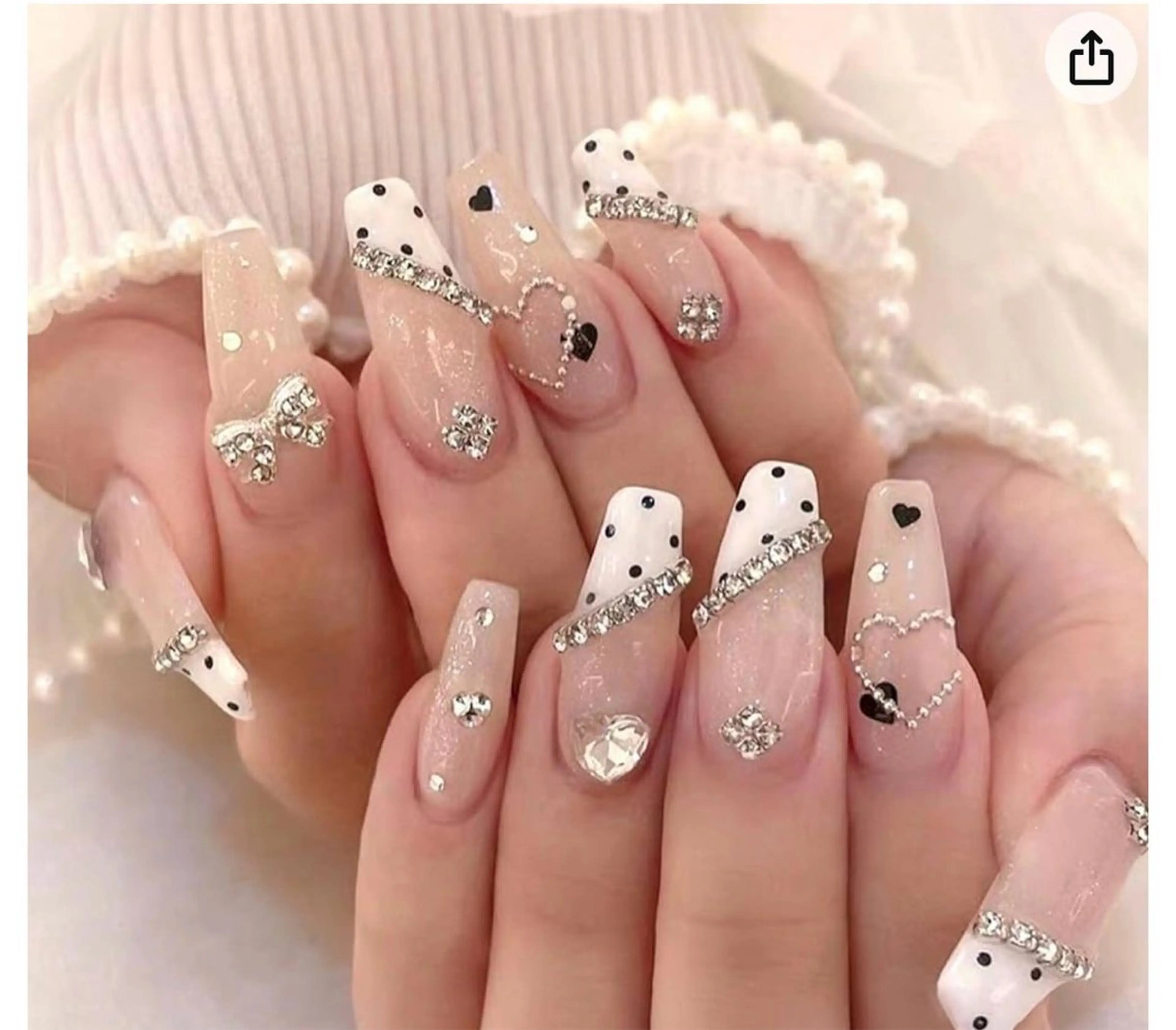 ネイル マグネットネイル ピンク ネイルチップ 冬ネイル Lee Nailsのネイルデザイン