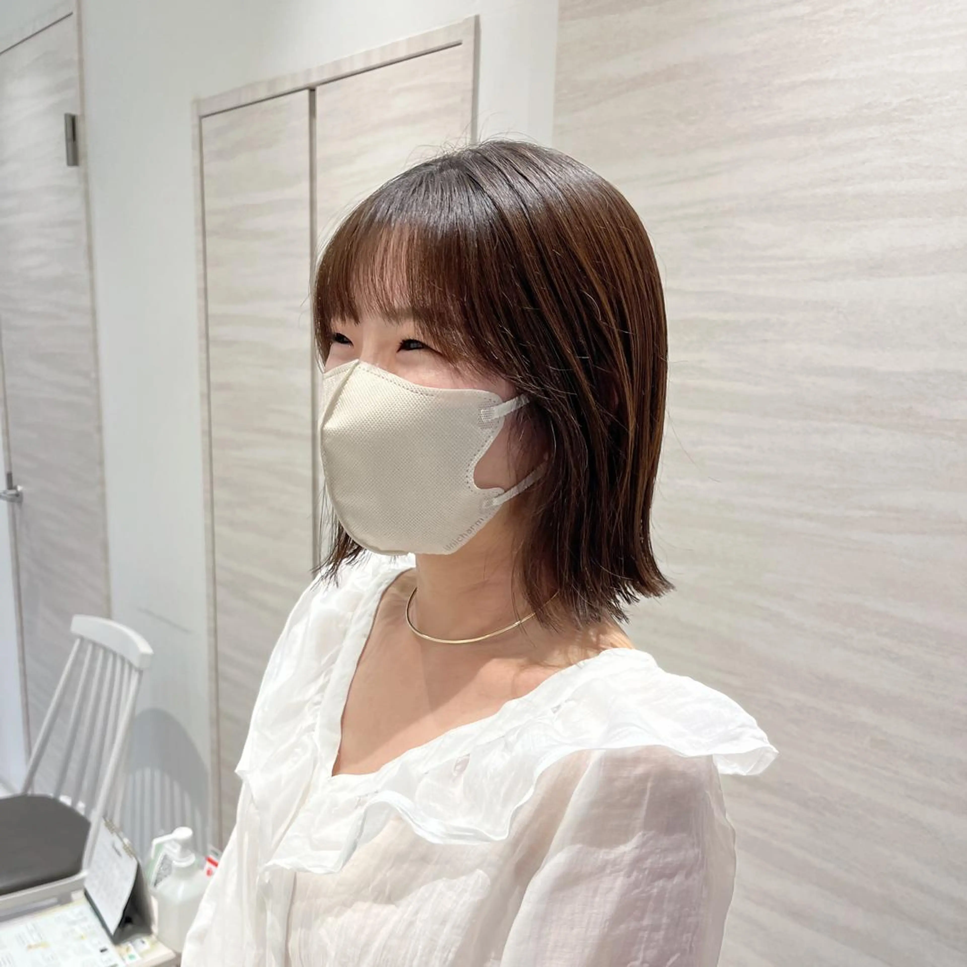 ミディアム Chiho / 梅田 / ボブ/ パーマのヘアスタイル