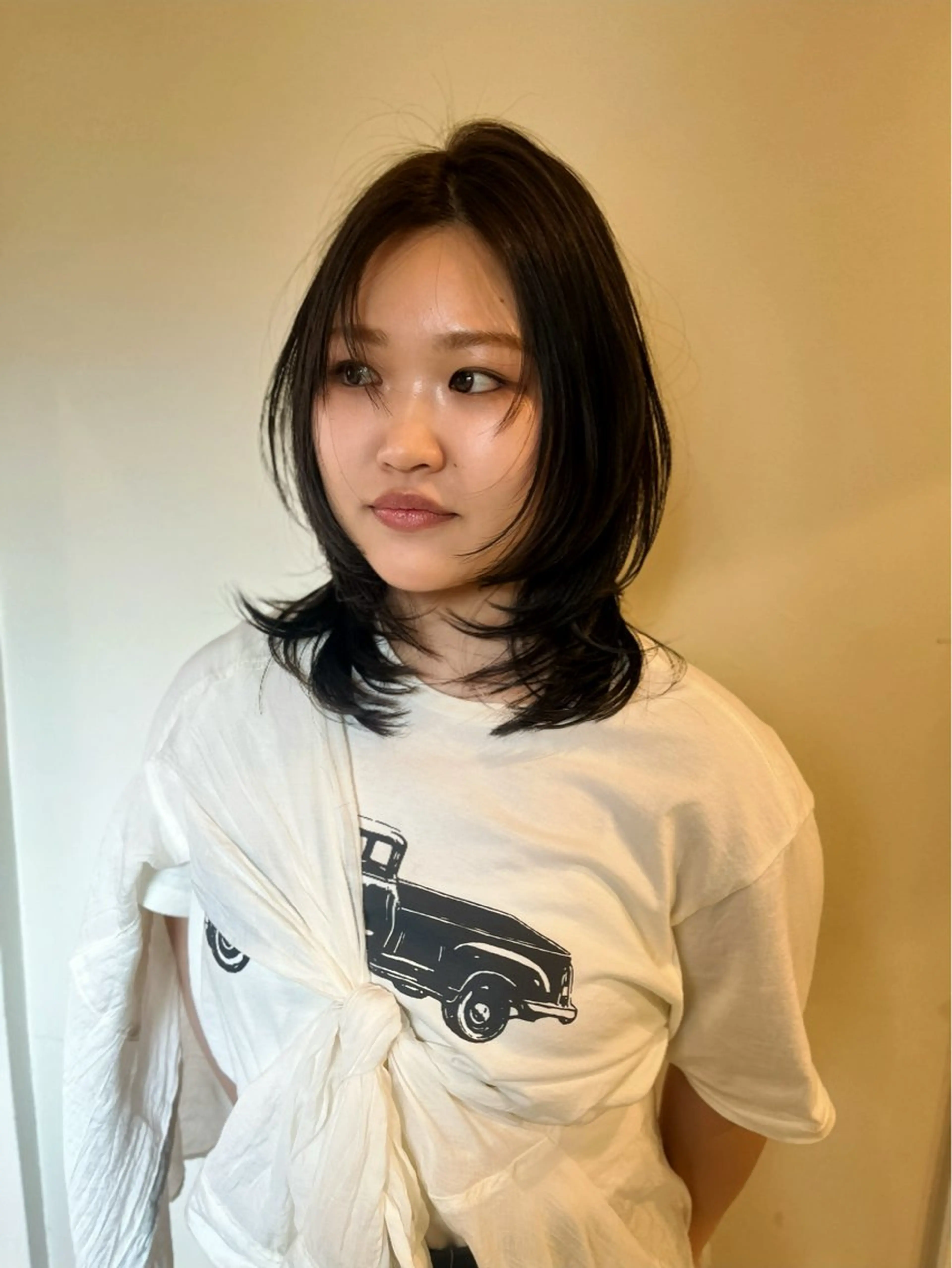 ミディアム カラー カット ヘアカラー パーマ 縮毛矯正 トリートメント エクステ ヘッドスパ ヘアセット 🦮shiori アイドルオタク🦮のヘアスタイル