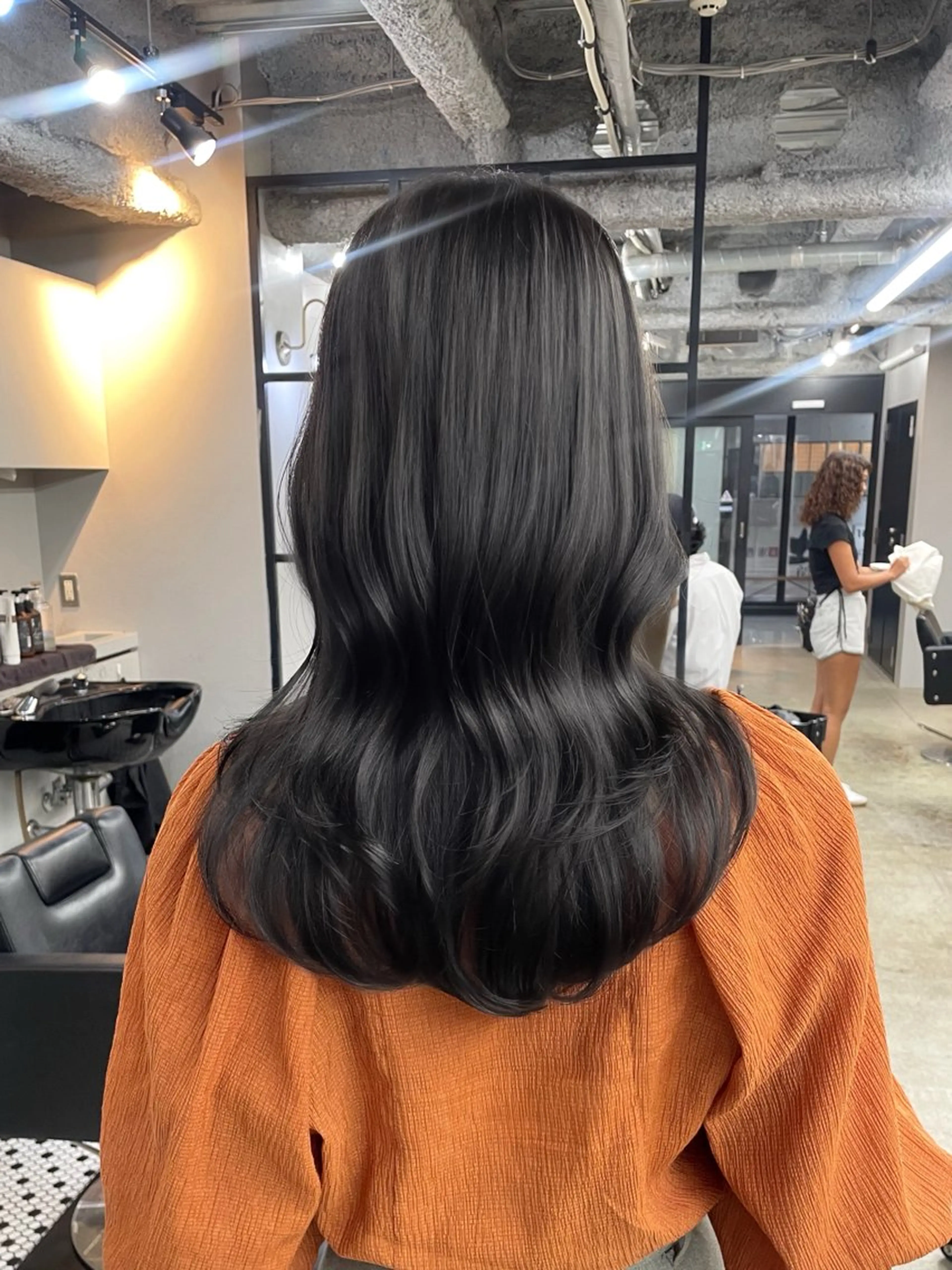 ロング カラー 新宿/韓国ヘア/ 髪質改善ストレートのヘアスタイル