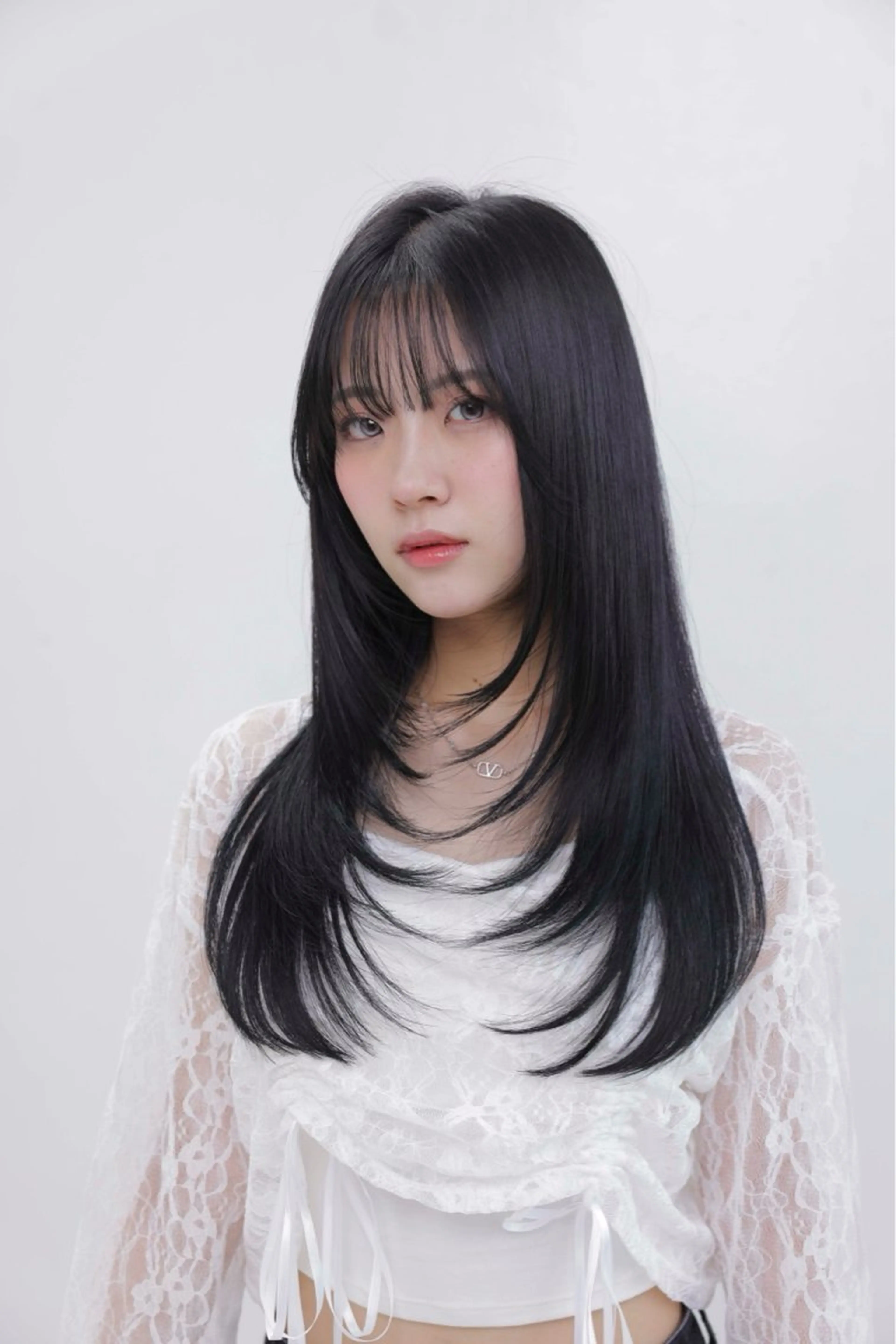 ロング カラー パーマ ヘアアレンジ ブリーチ 透明感カラー ブリーチなしカラー くびれヘア 髪質改善 ヘアカラー トリートメント LUPI byLee MIUのヘアスタイル