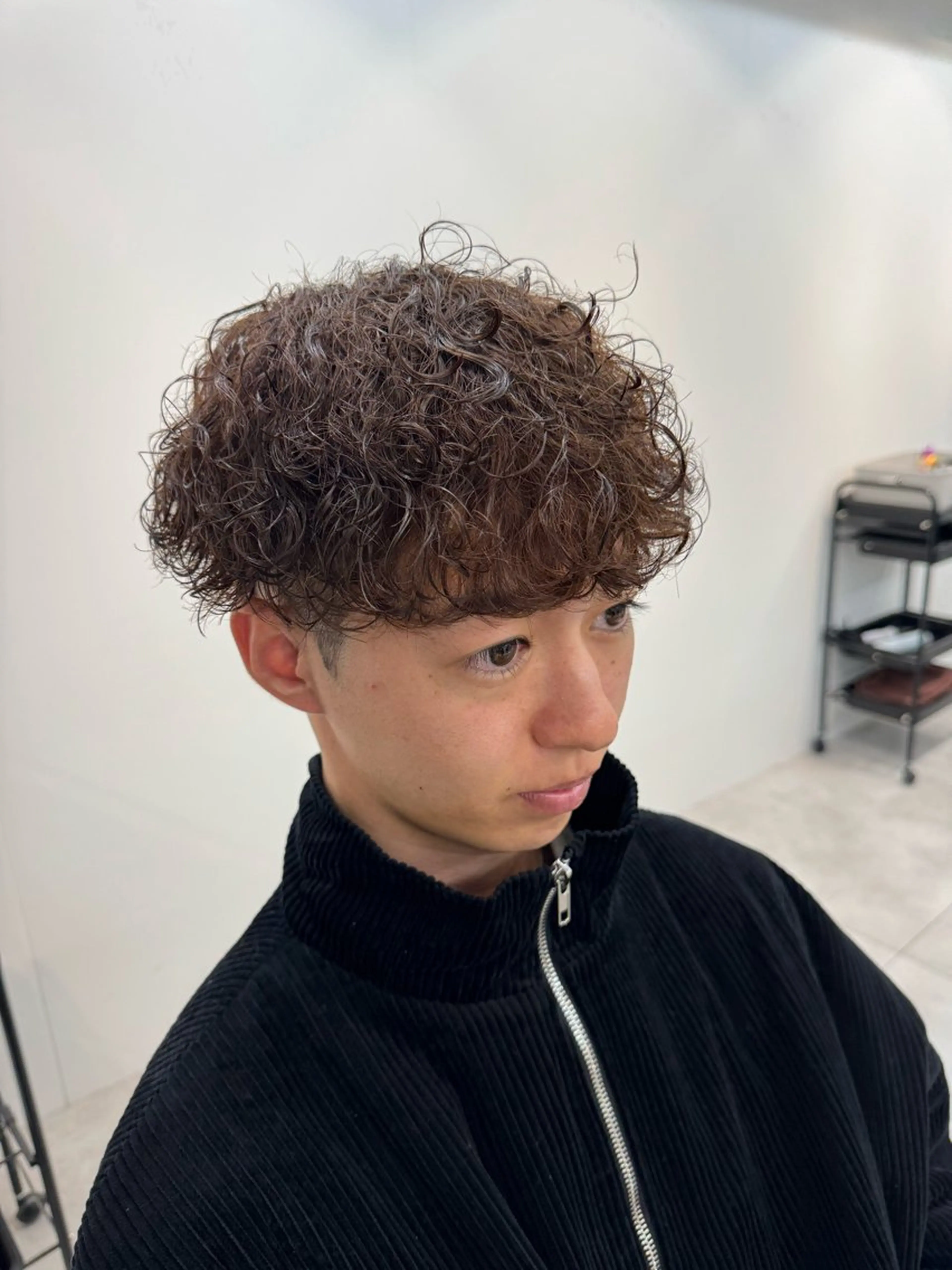 パーマ メンズ メンズパーマ プードルパーマ プードルパーマ カット ヘアカラー 大宮メンズ特化/パー マ職人/小川藍人のヘアスタイル