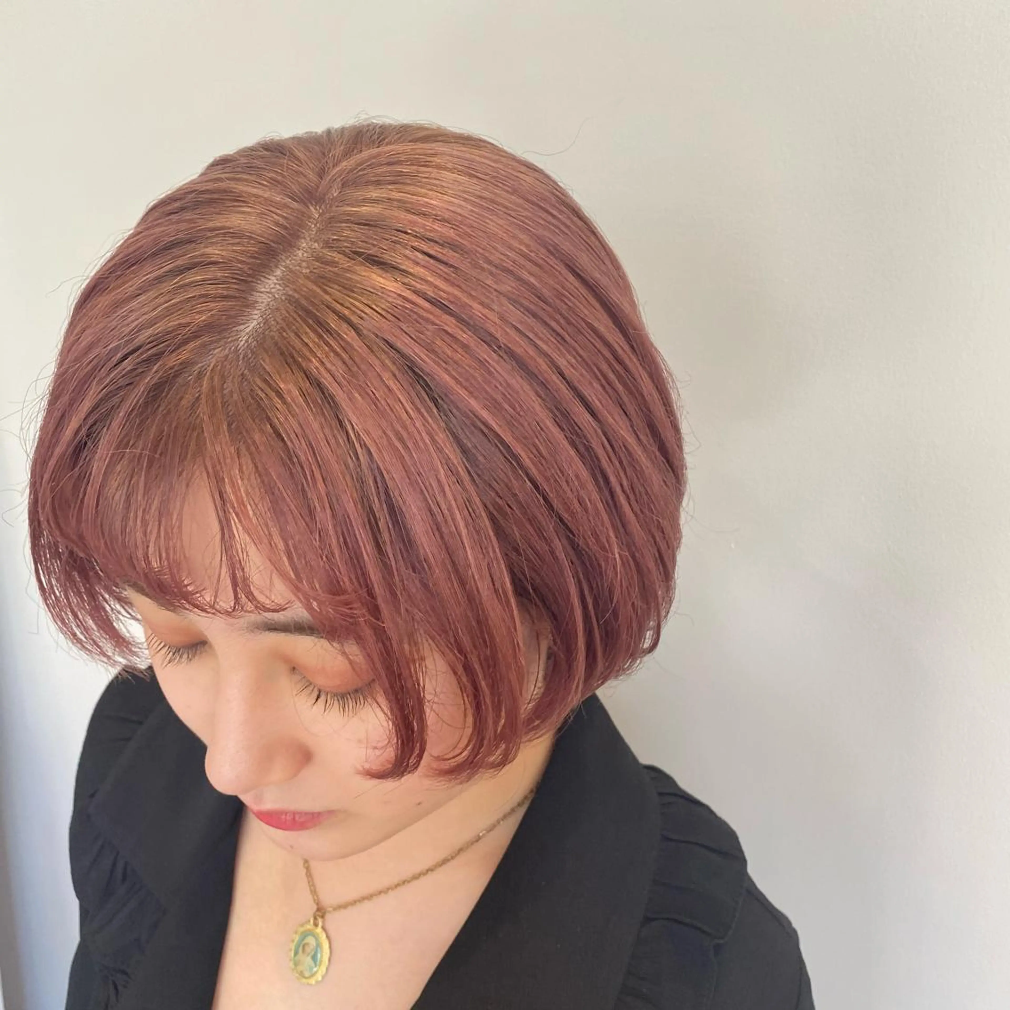 カラー ベージュカラー ピンクカラー 増井 彩乃のヘアスタイル