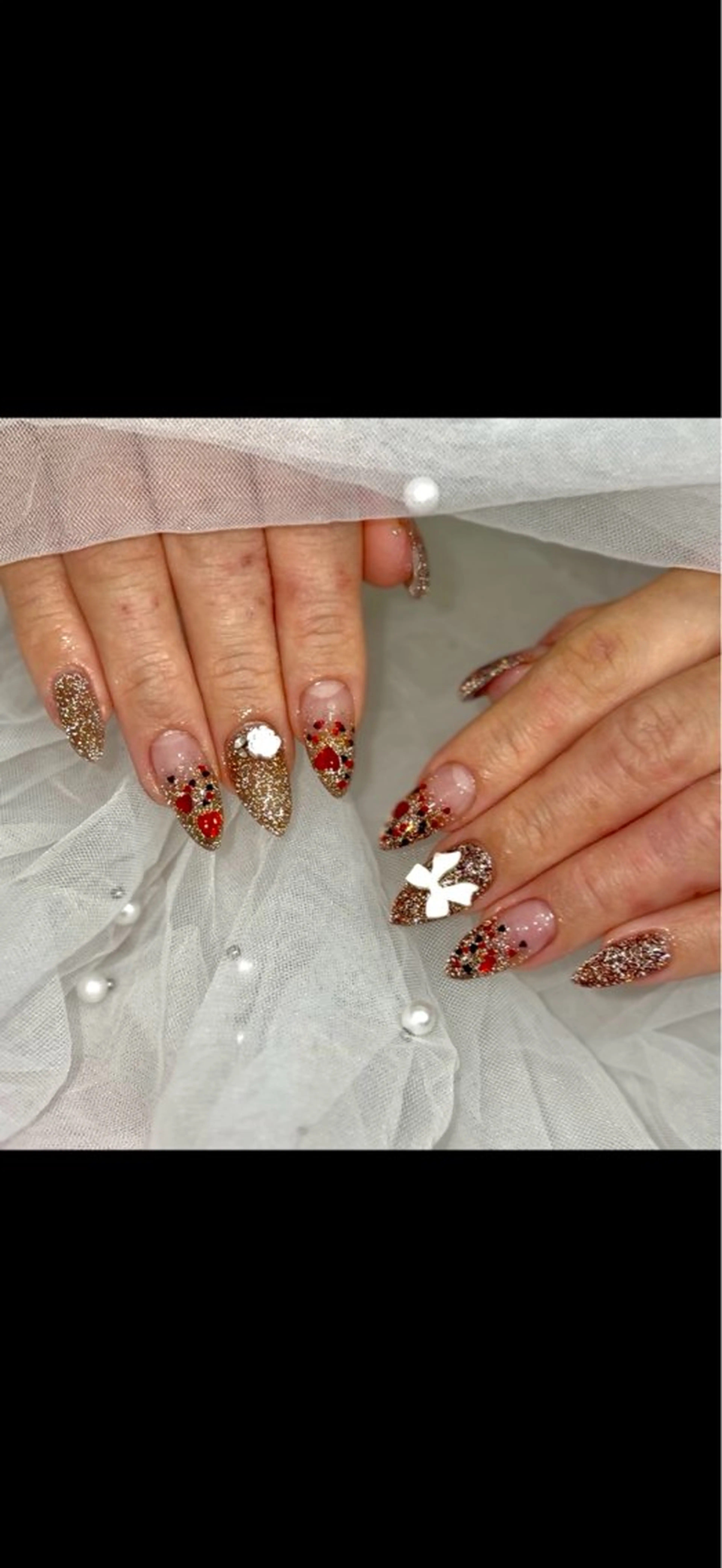 キッズ ネイル 持ち込み バレンタイン Salon Bear Chiiのネイルデザイン