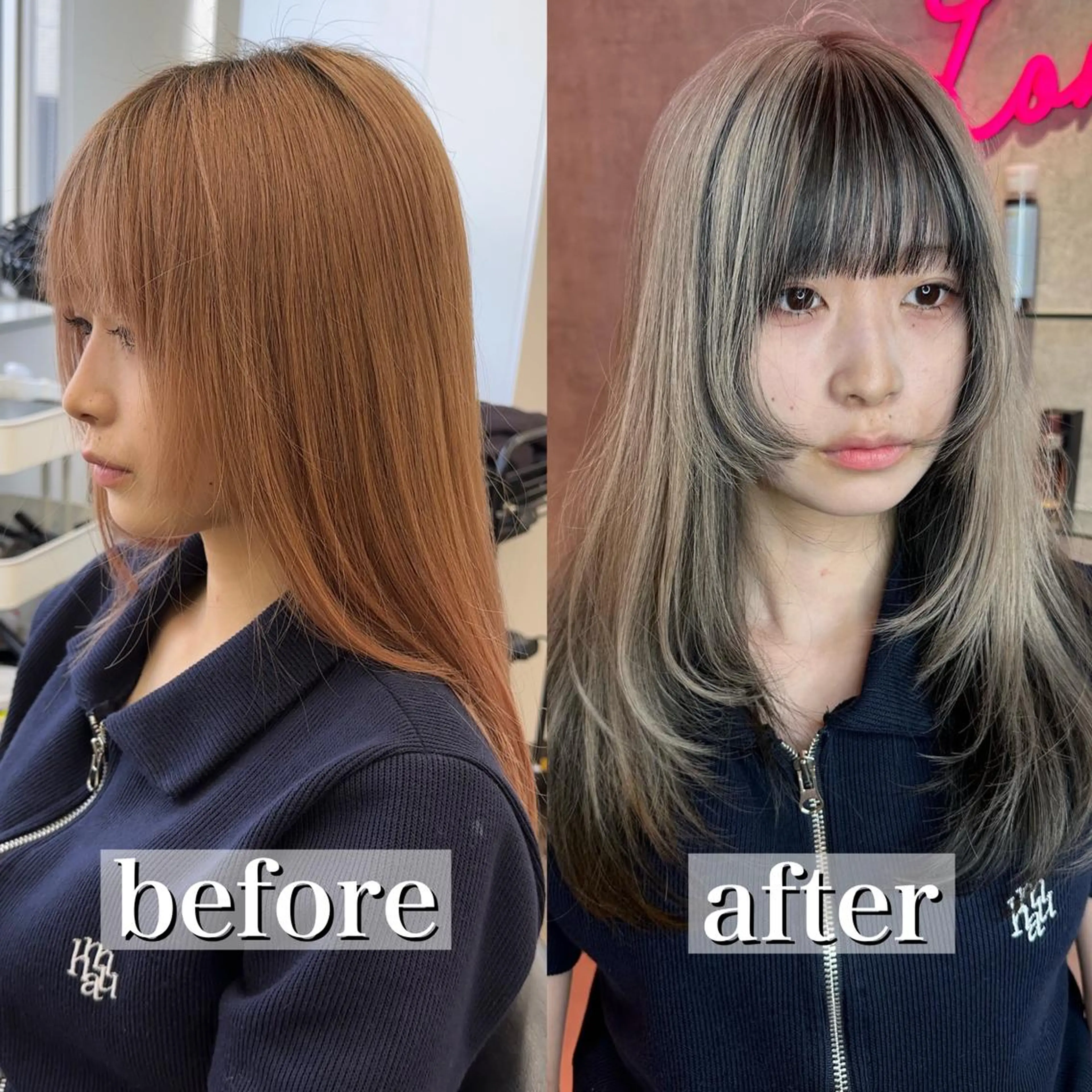 ロング カラー カット ヘアカラー トリートメント 韓国ヘア/艶カラー /田中悠佑のヘアスタイル