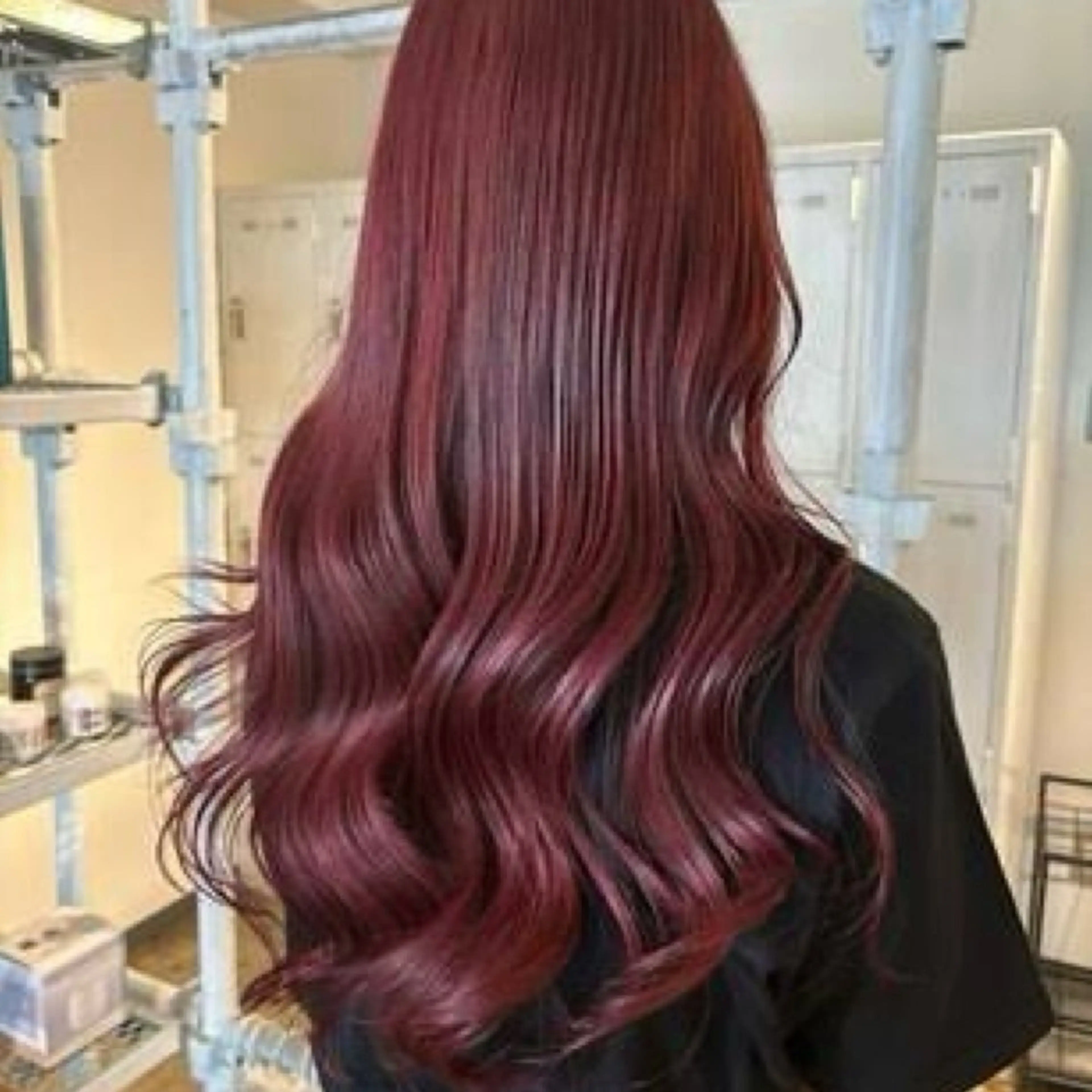 ロング ヘアカラー トリートメント 吉田 成希のヘアスタイル