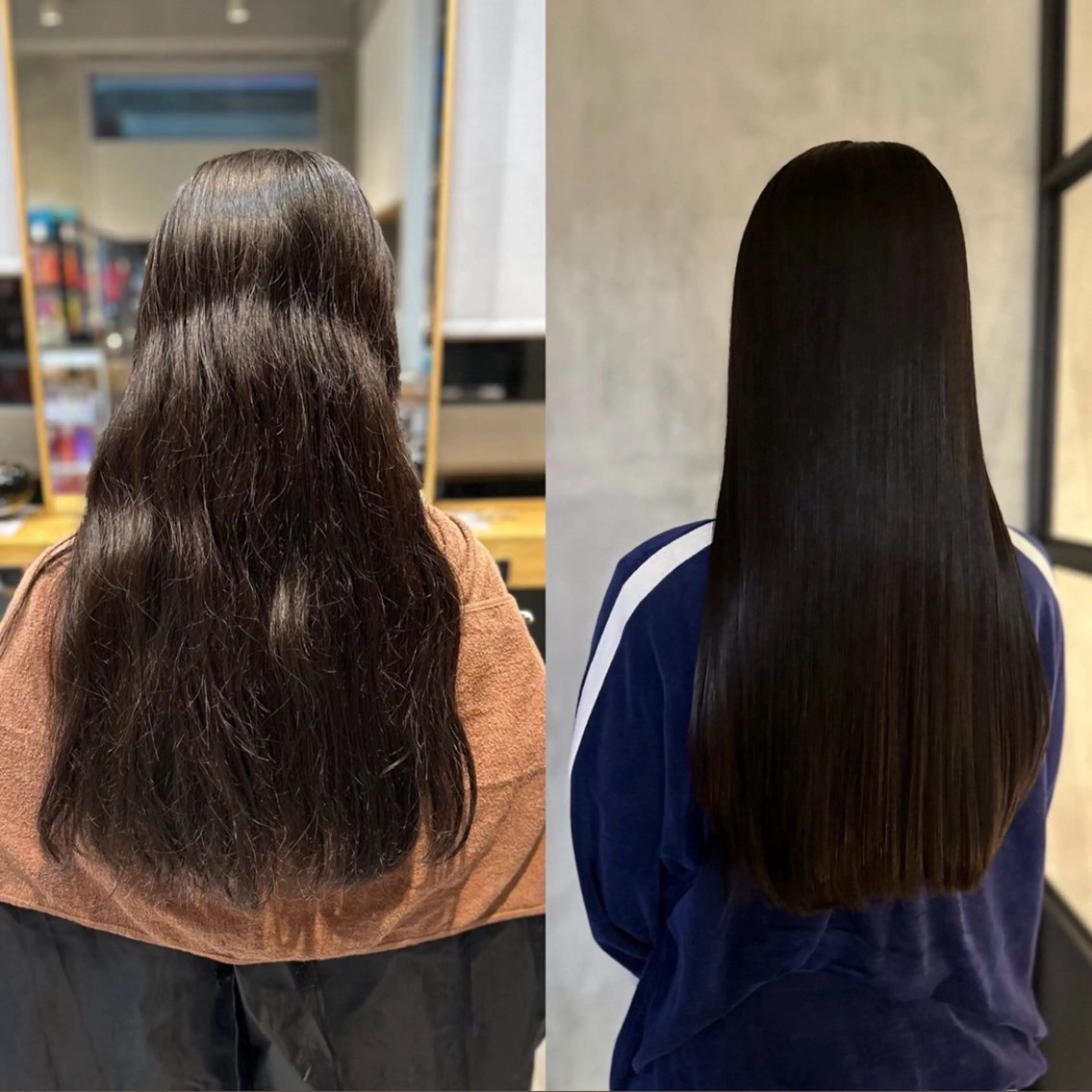 ロング 縮毛矯正 澤崎 ゆらのヘアスタイル