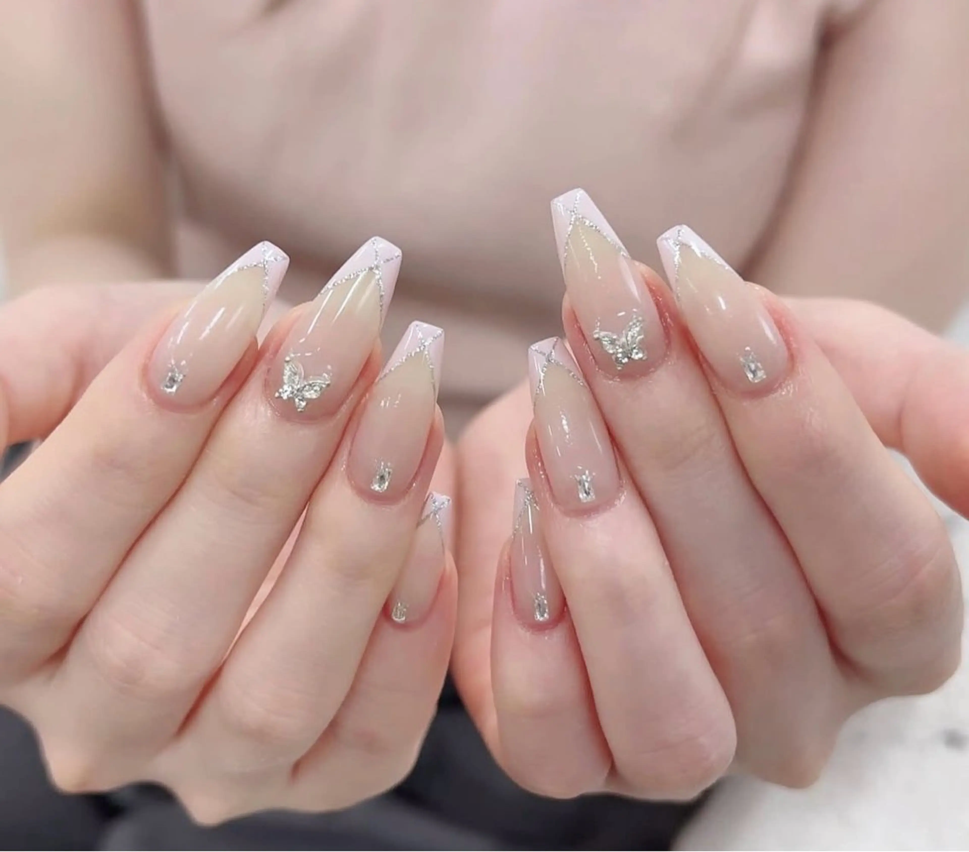 ネイル 韓国ネイル 持ち込み ニュアンスネイル ネイルチップ ハンドネイル TABI ANA.CHUOのネイルデザイン