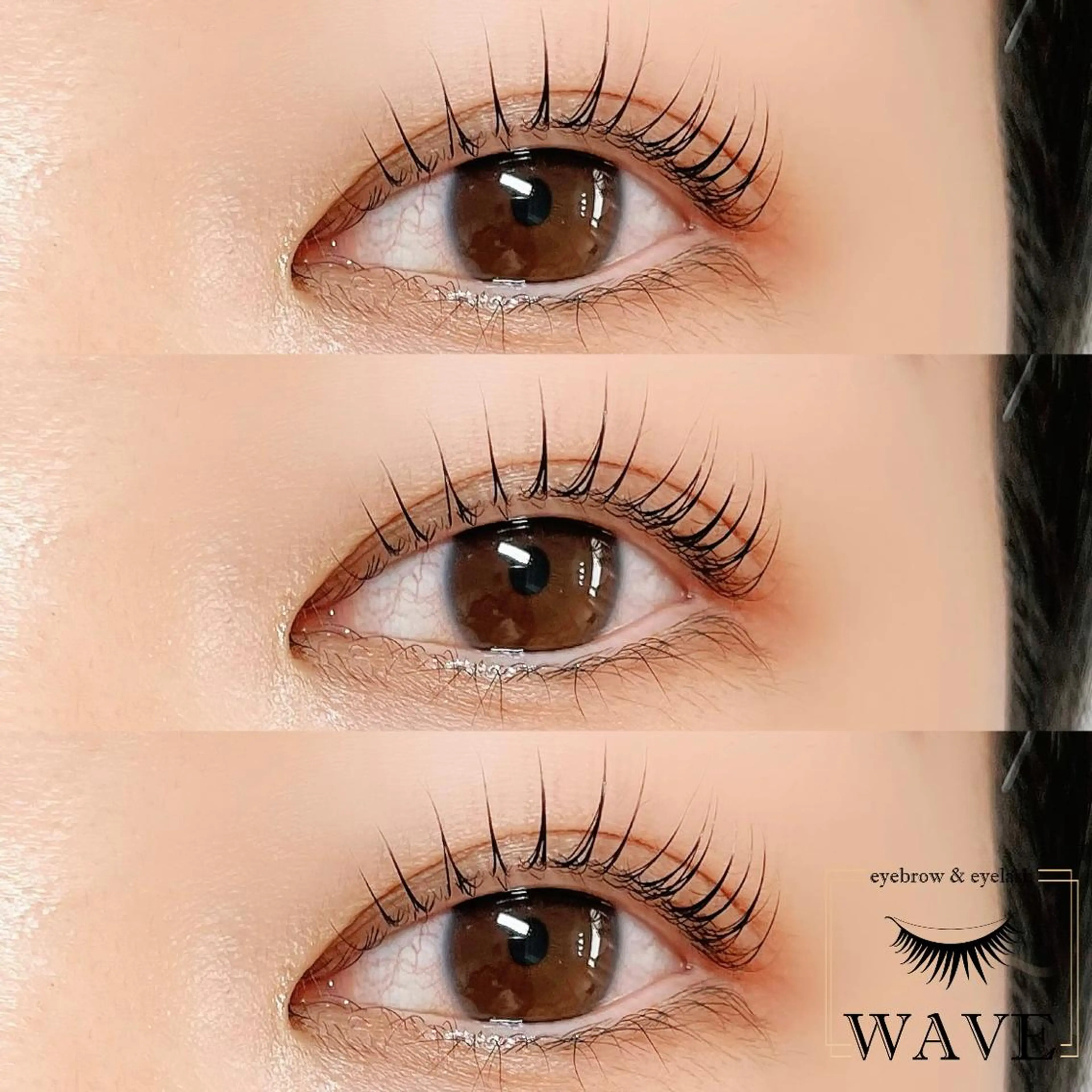 マツエク・マツパ 束感まつ毛 韓国風マツエク パリジェンヌラッシュリフト マツパ eyebrow & eyelash WAVE所属・brow&lash WAVEのマツエク・マツパデザイン