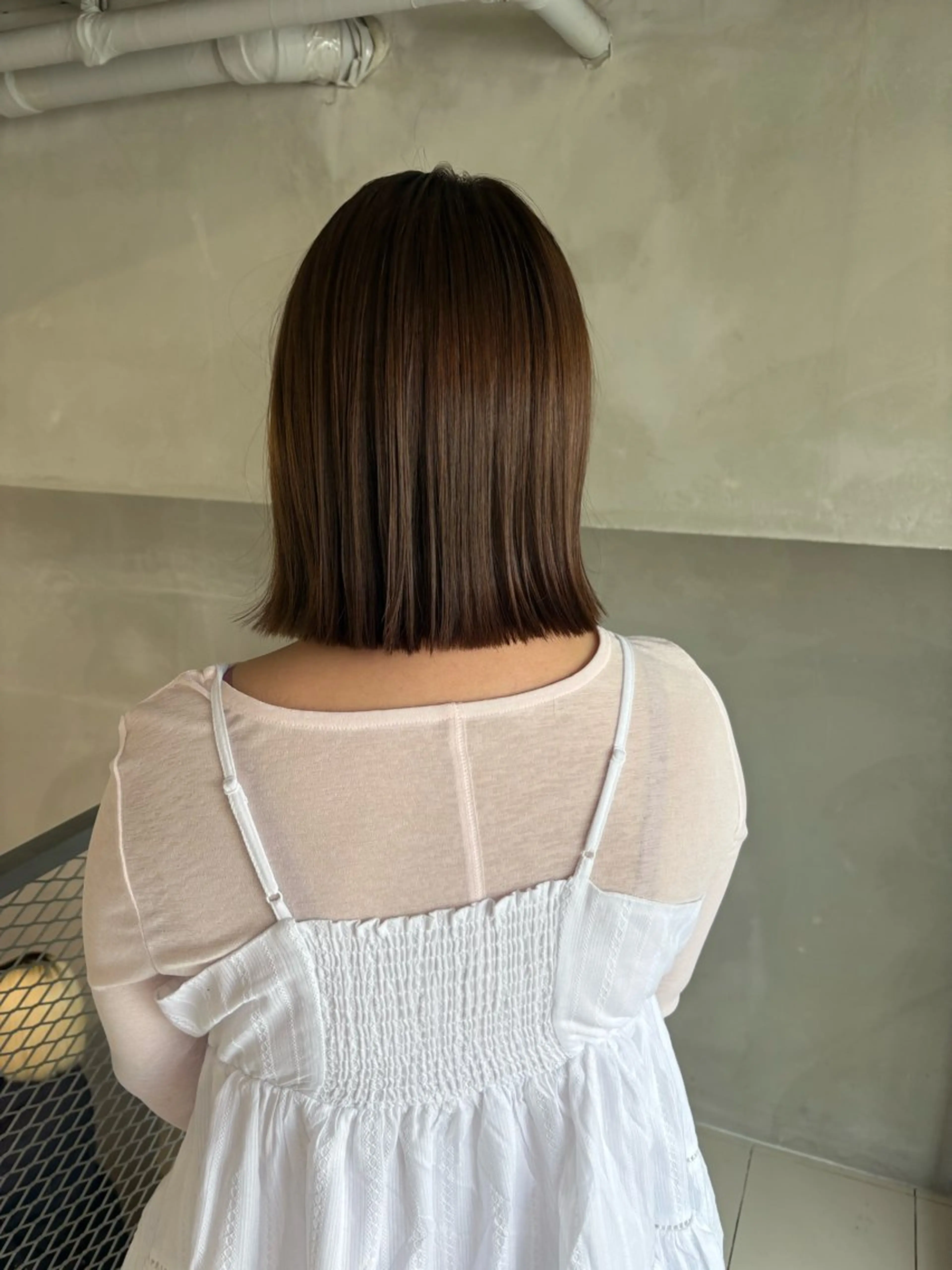 ミディアム カラー カット ヘアカラー トリートメント 透明感カラー🫧 nanohaのヘアスタイル