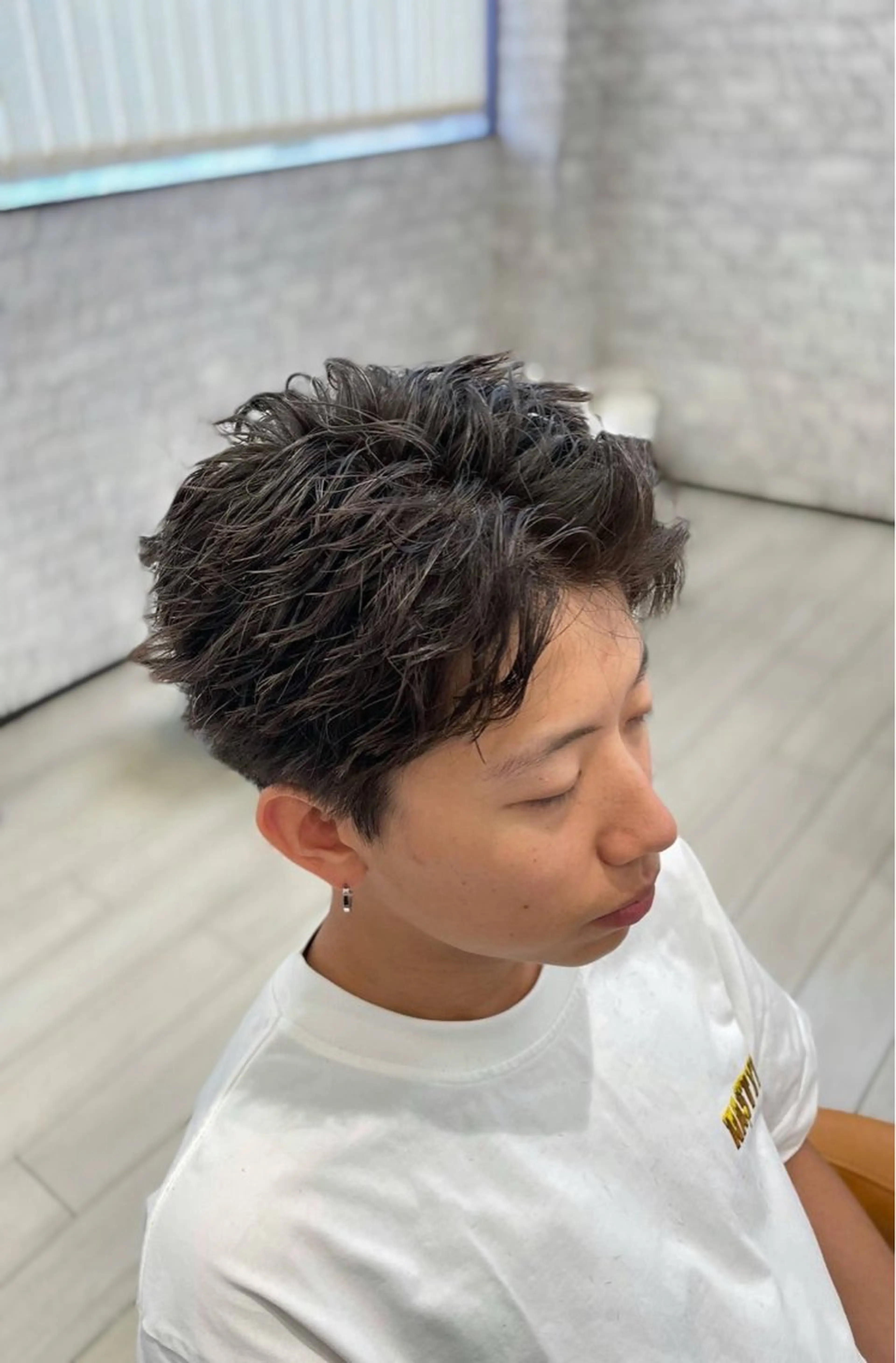 メンズ センターパート フェザーパーマ メンズパーマ 波巻きパーマ カット パーマ kotaro / メンズカット/パーマのヘアスタイル