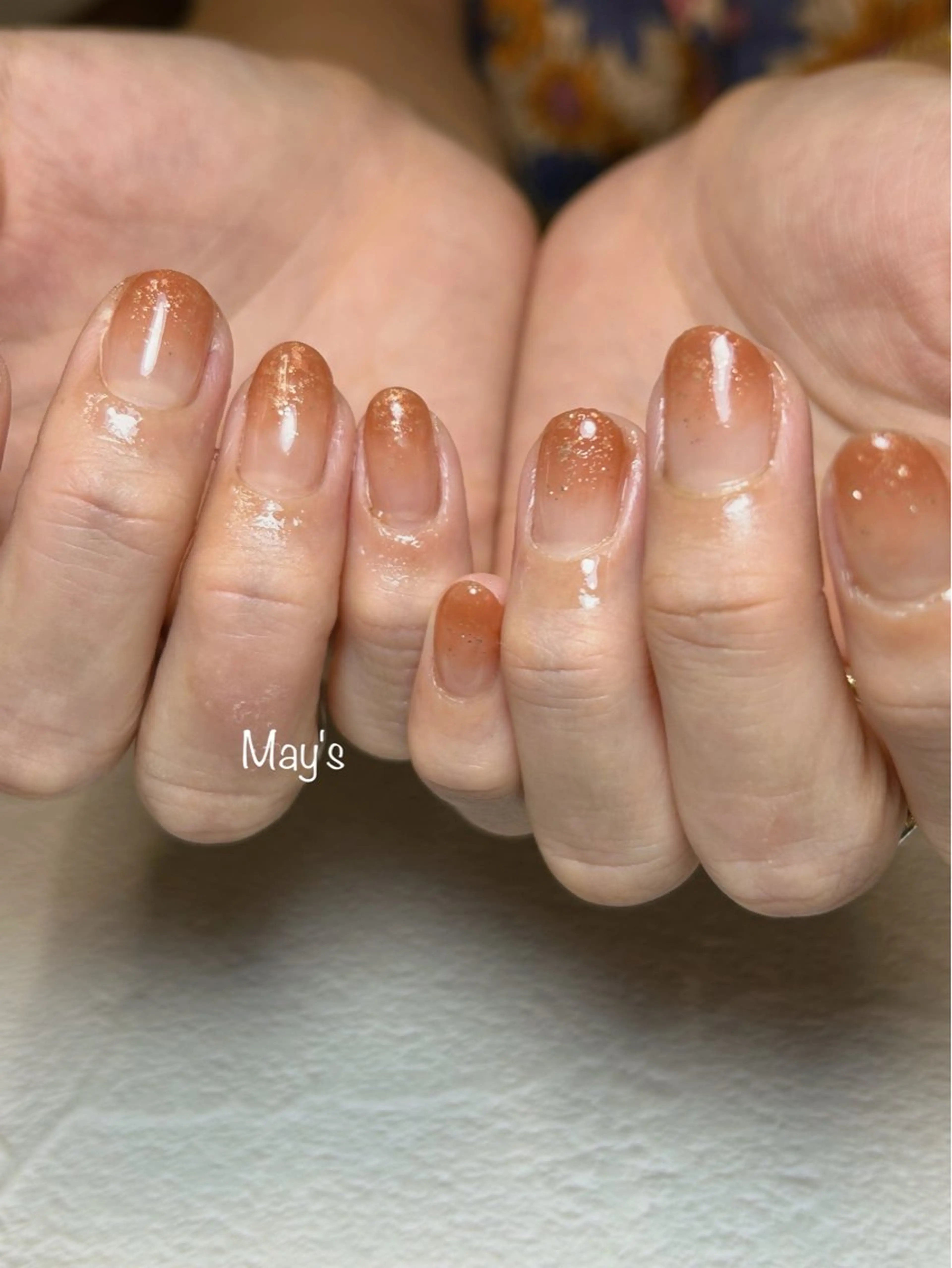 ネイル グラデーション ラメ(グリッター) ラメグラデーション nail salon May'sのネイルデザイン