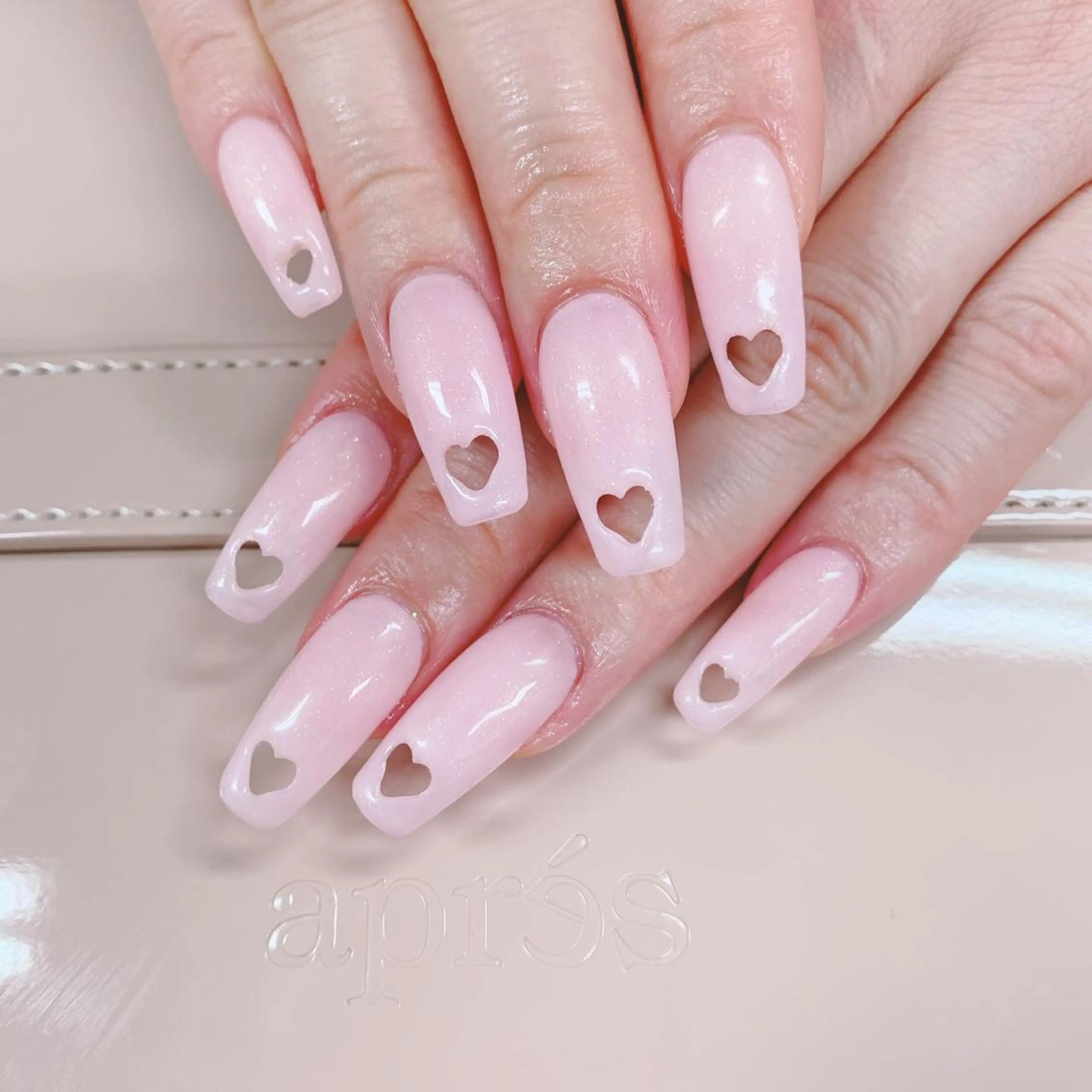 ネイル ハート ネイルチップ ユリシスネイル 担当近藤のネイルデザイン