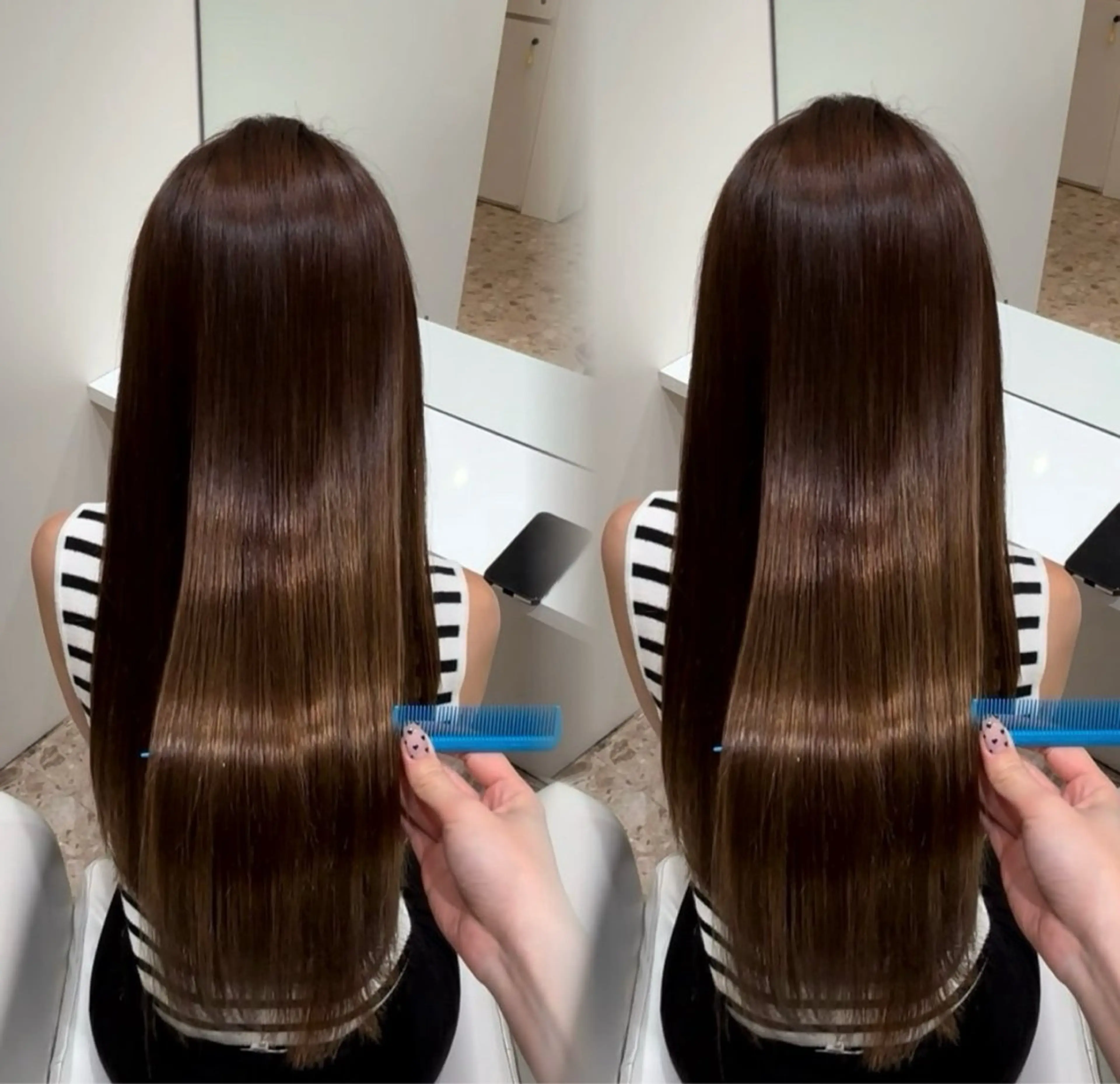 【💜4月限定💜】ツヤ縮毛矯正➕カット　¥14,000🌟の写真