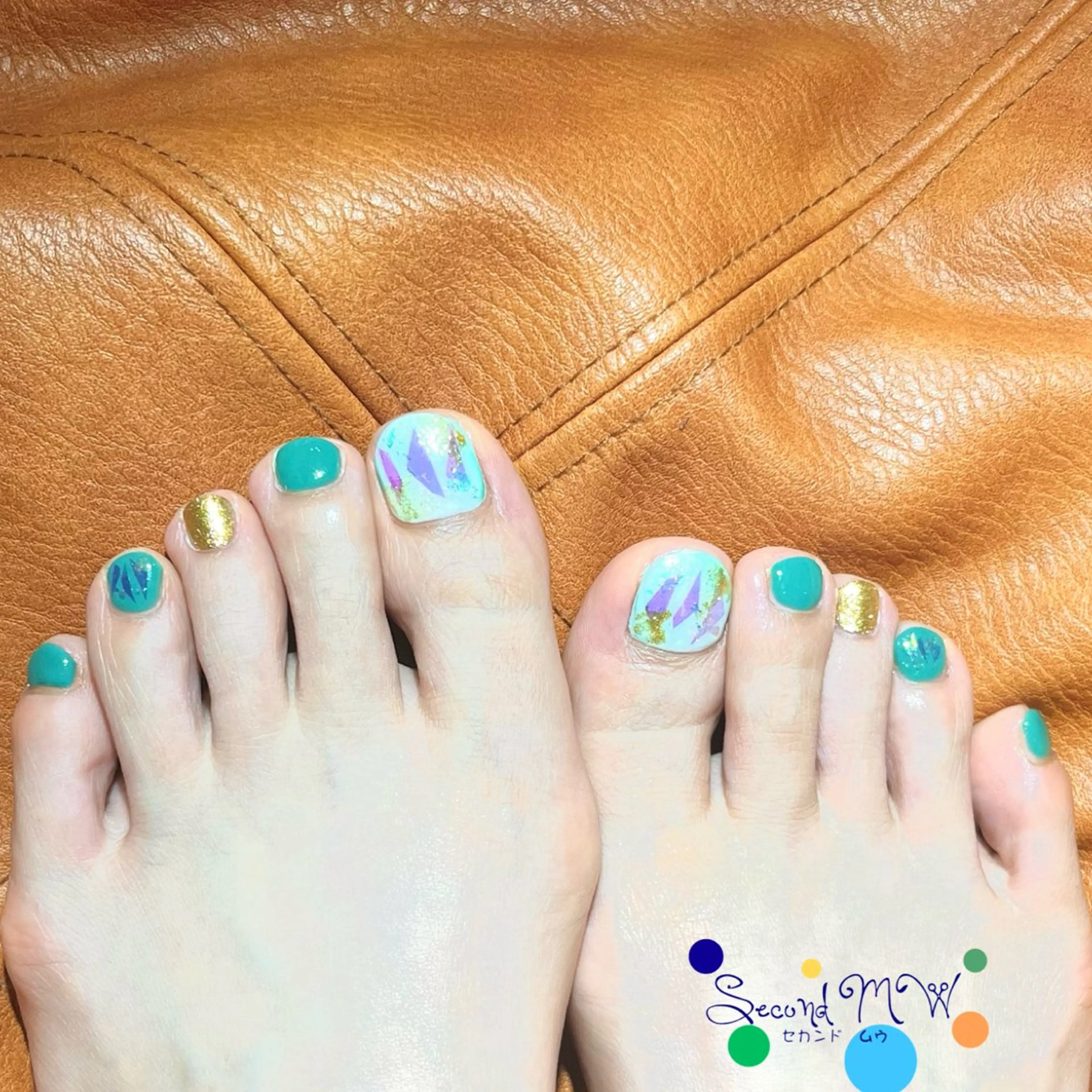 ネイル フットネイル 夏ネイル SecondMW _nail 　川連のネイルデザイン