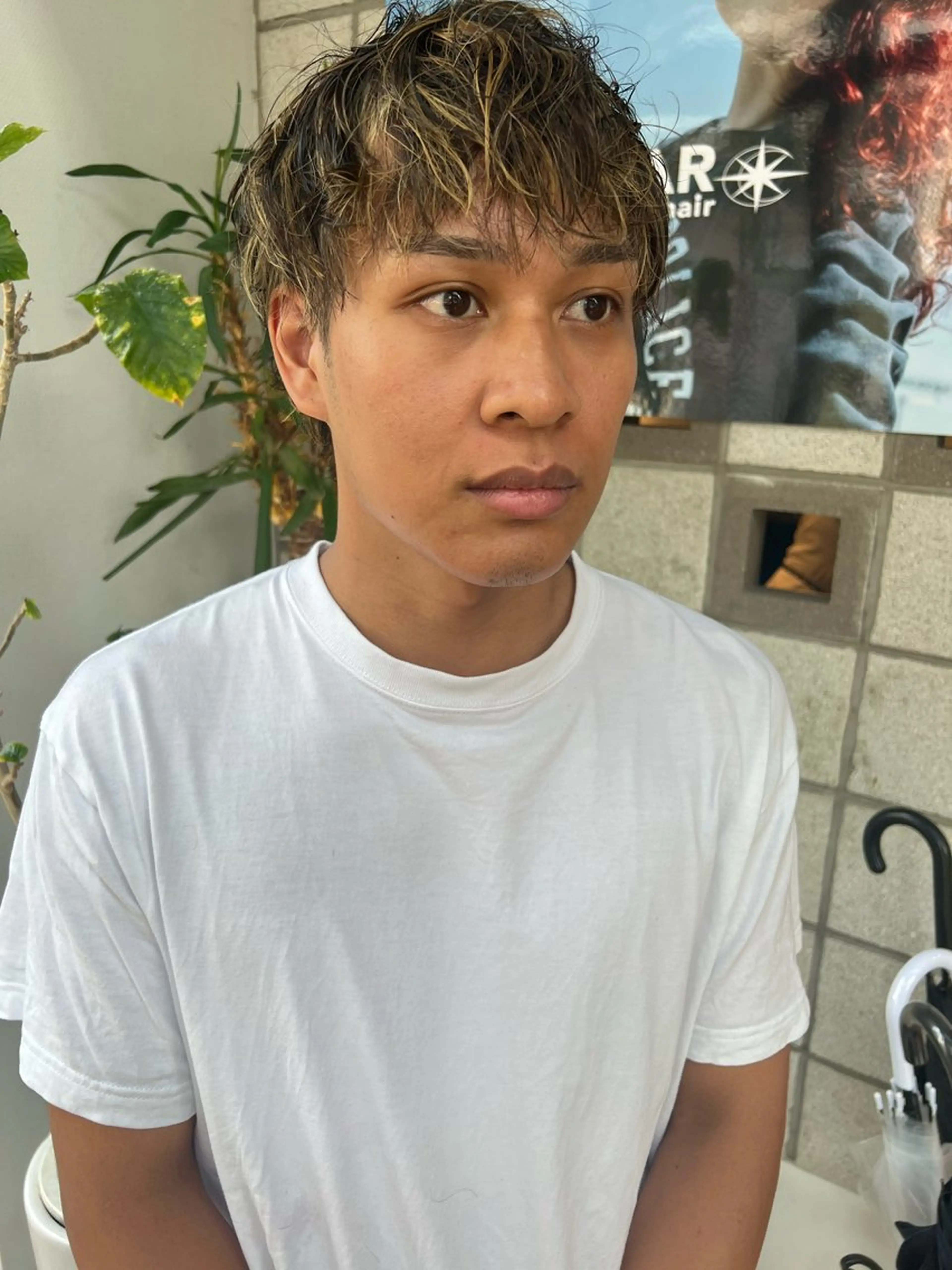 メンズ メンズハイライト ヘアカラー 松本  夏海のヘアスタイル