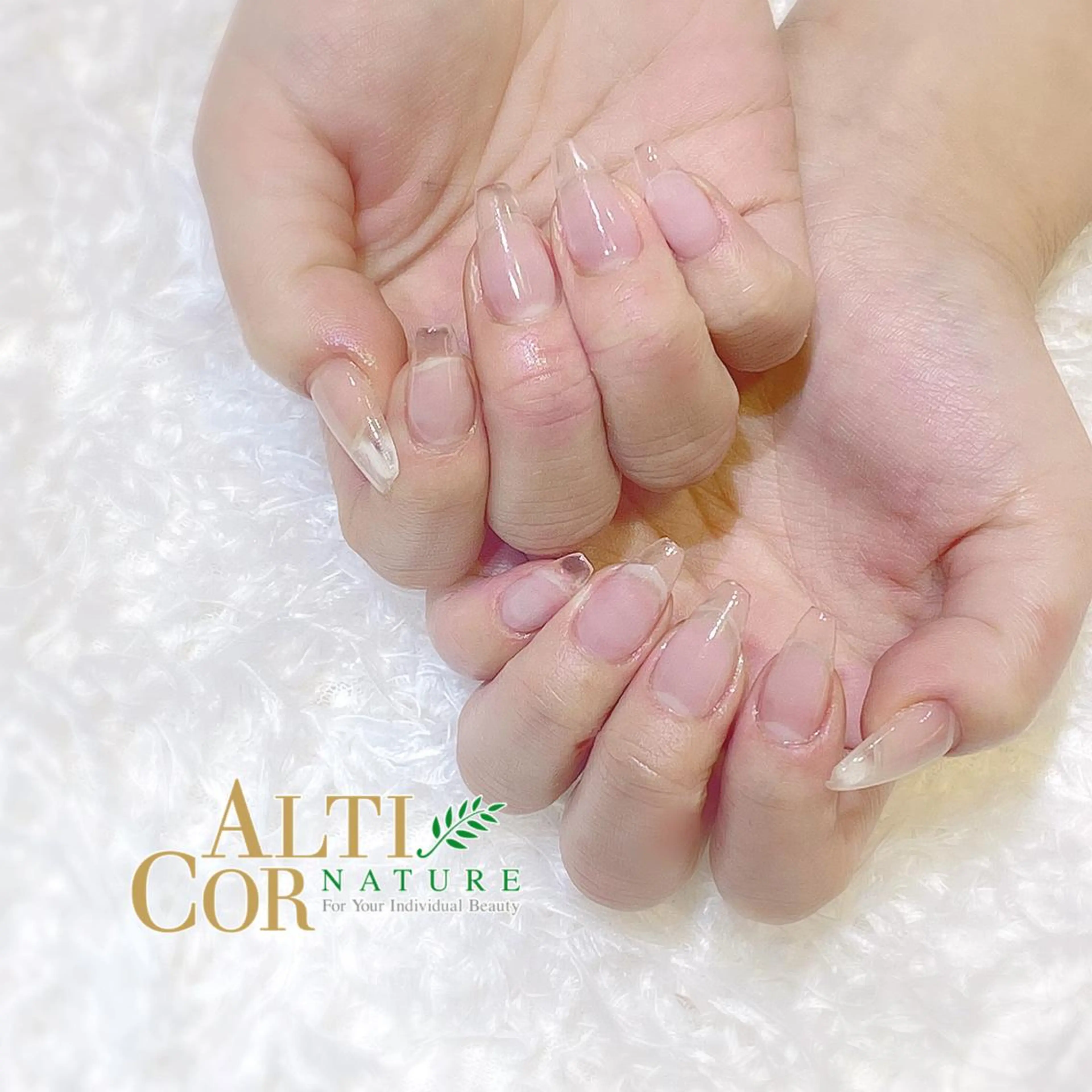 ネイル クリアネイル ジェルネイル スカルプネイル ChezEspoir 佐藤のネイルデザイン