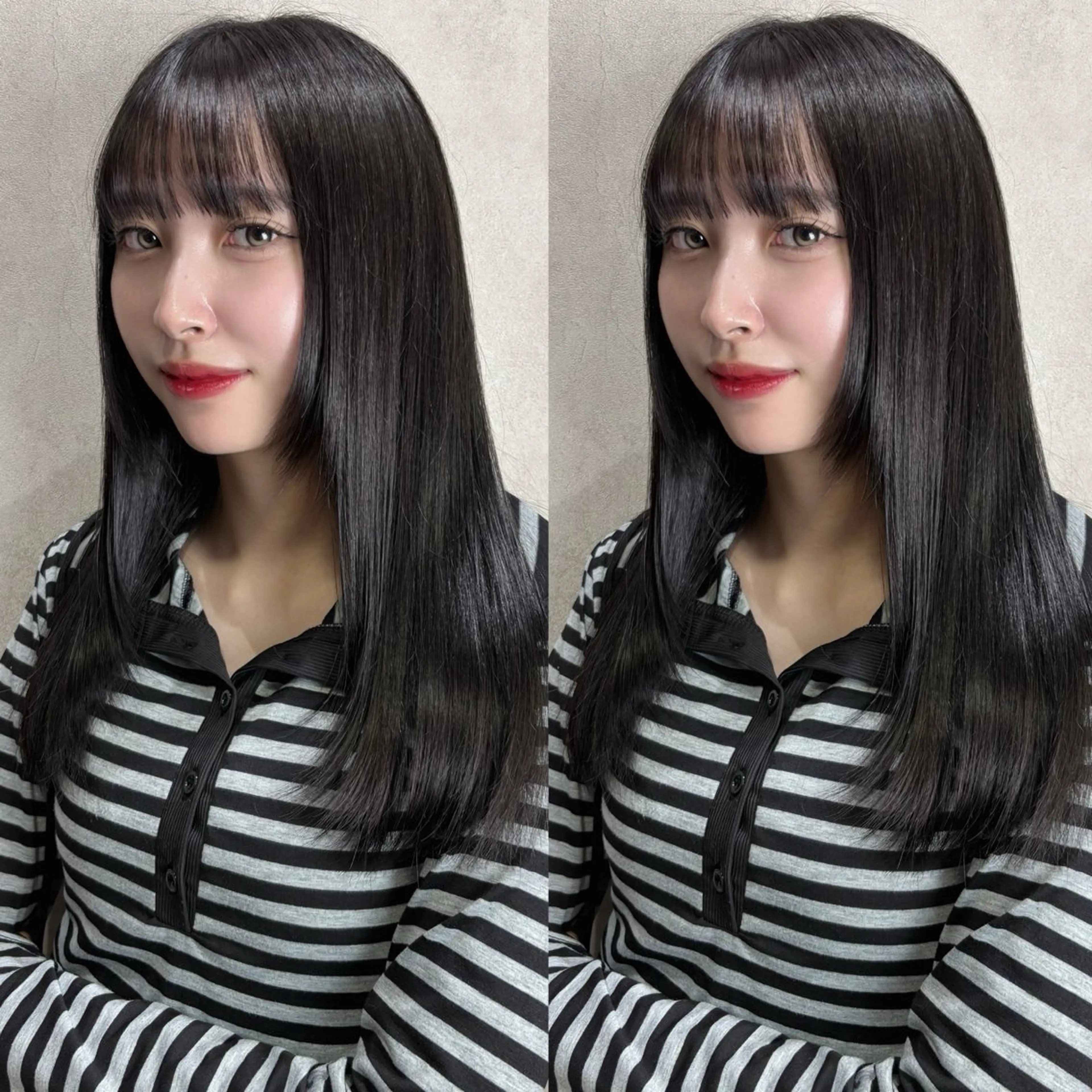 ミディアム カラー Rin♡ピンク🎀 透明感カラー🪽‪のヘアスタイル