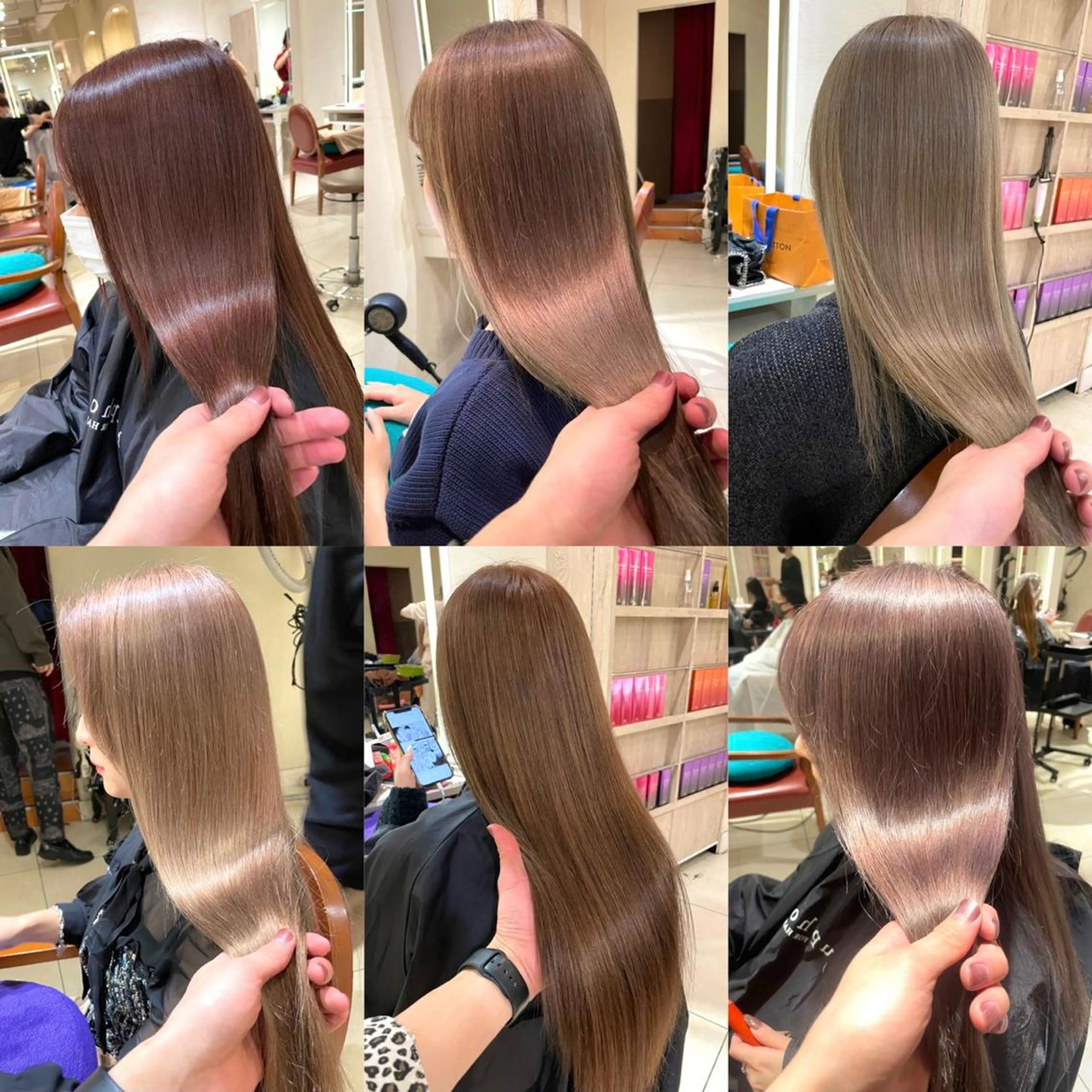 ロング カラー 韓国ハッシュカット/ 新宿/髪質改善/岡崎のヘアスタイル